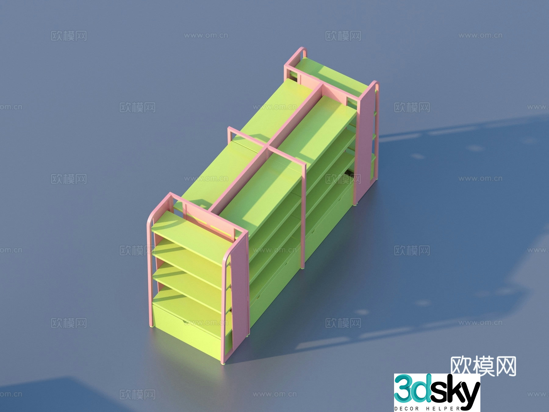 Shelf Shelf Counter Store 3D Model