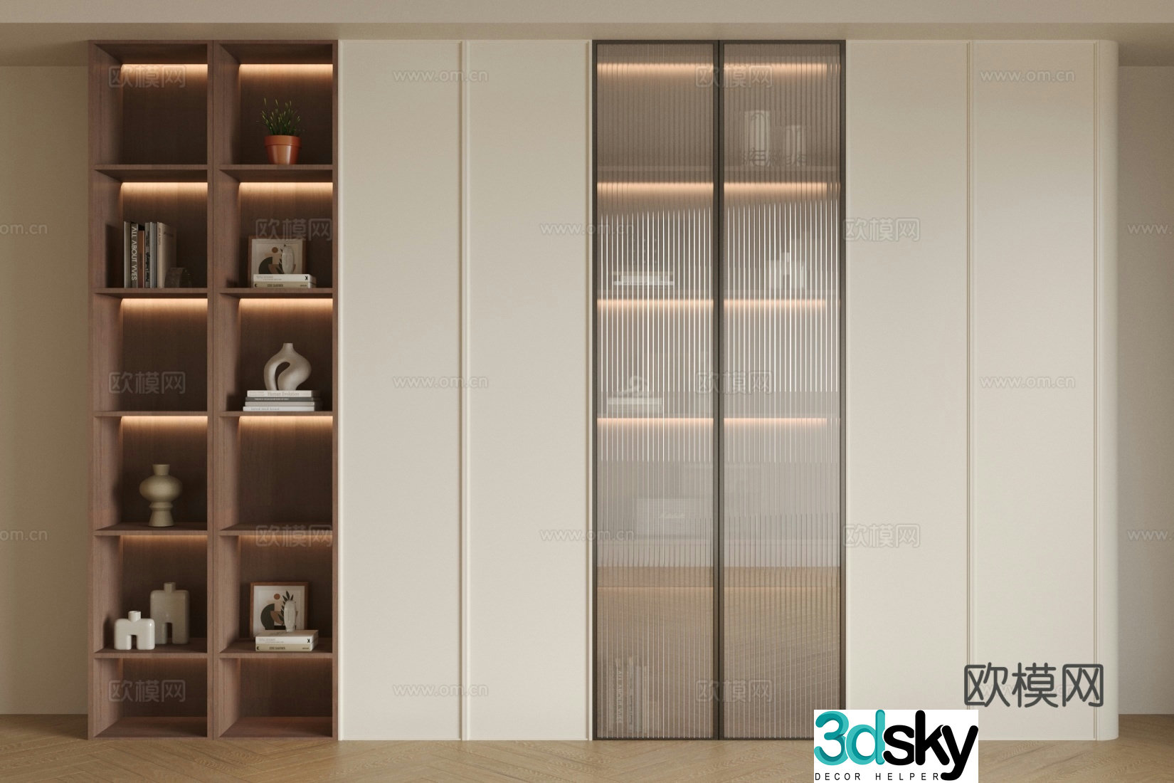 Medium retro sideboard Medium style sideboard French sideboard White sideboard Tea cabinet 3D model