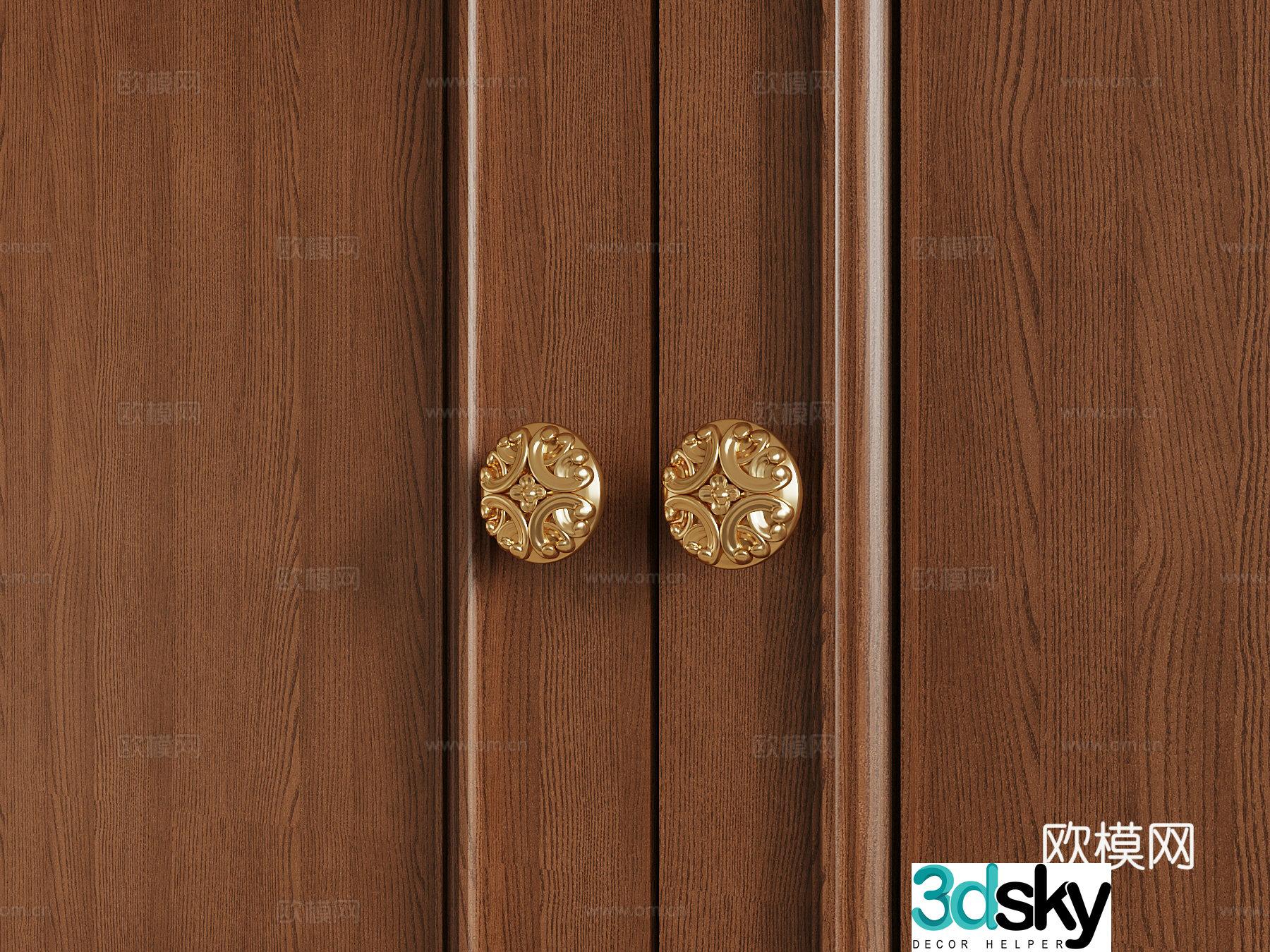 05 Handle modern Handle round Handle 3D Model