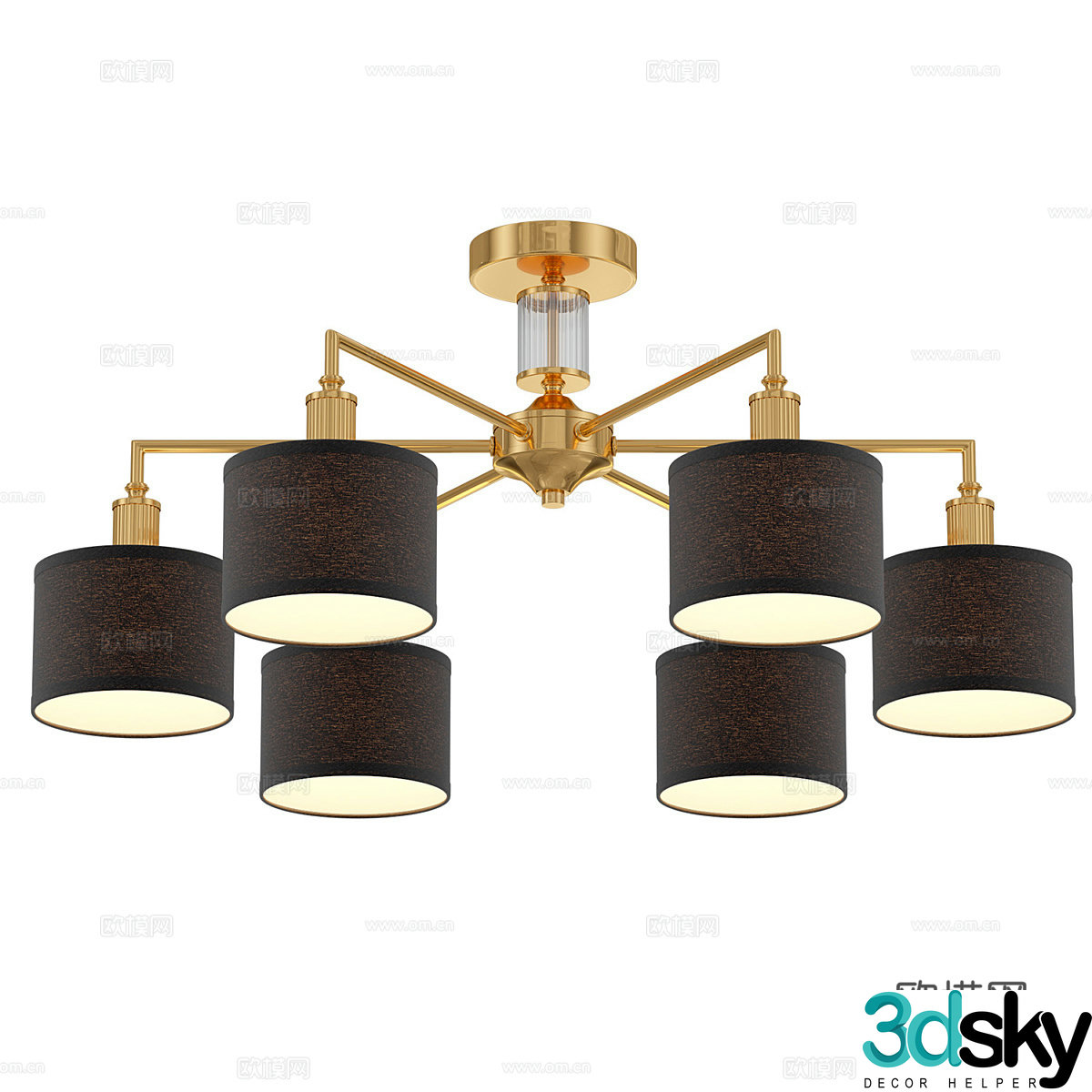 Modern simple light luxury chandeliers chandeliers simple chandeliers restaurant chandeliers living room chandeliers lamp 3d model