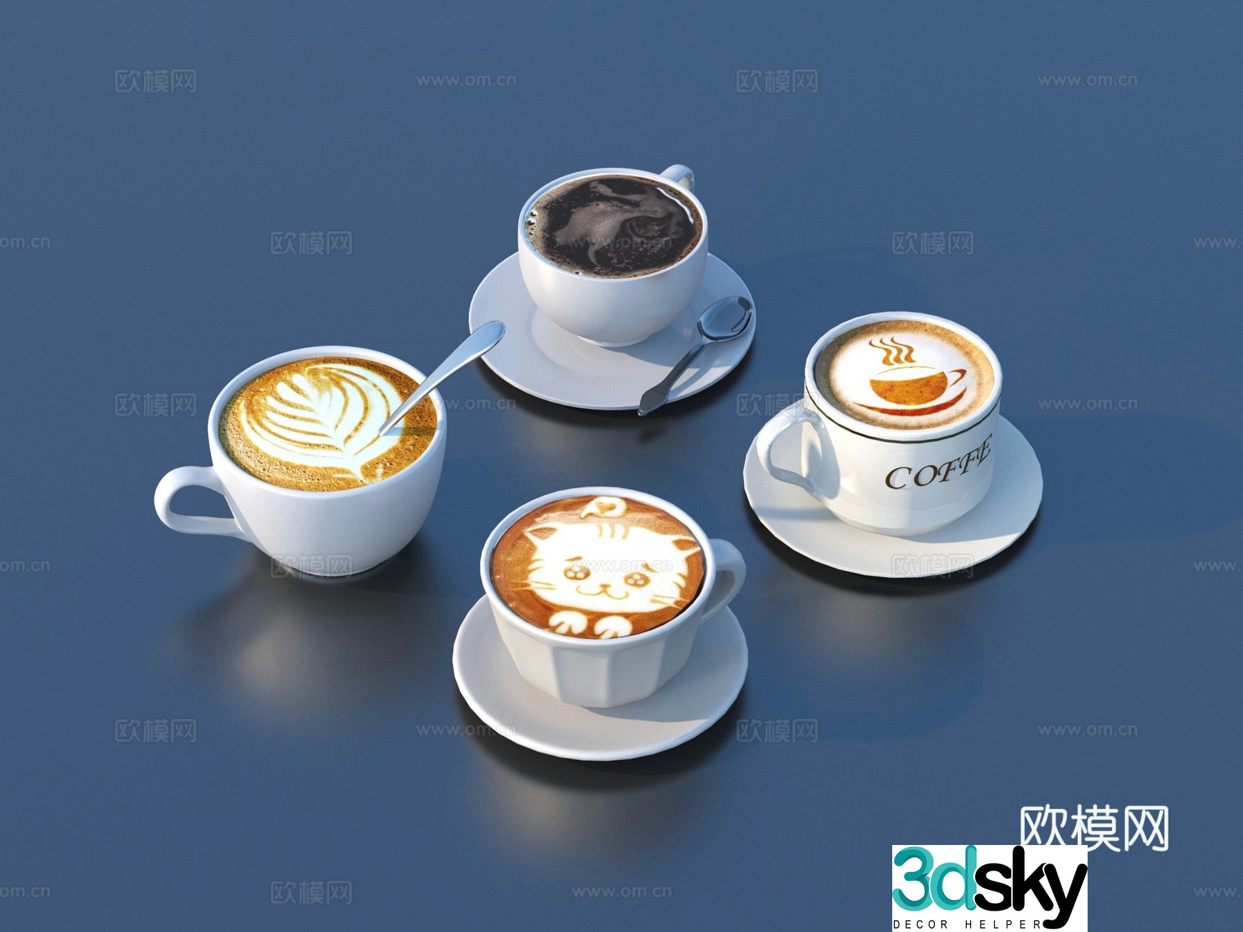 Coffee Coffee Cup Disc 3d Model