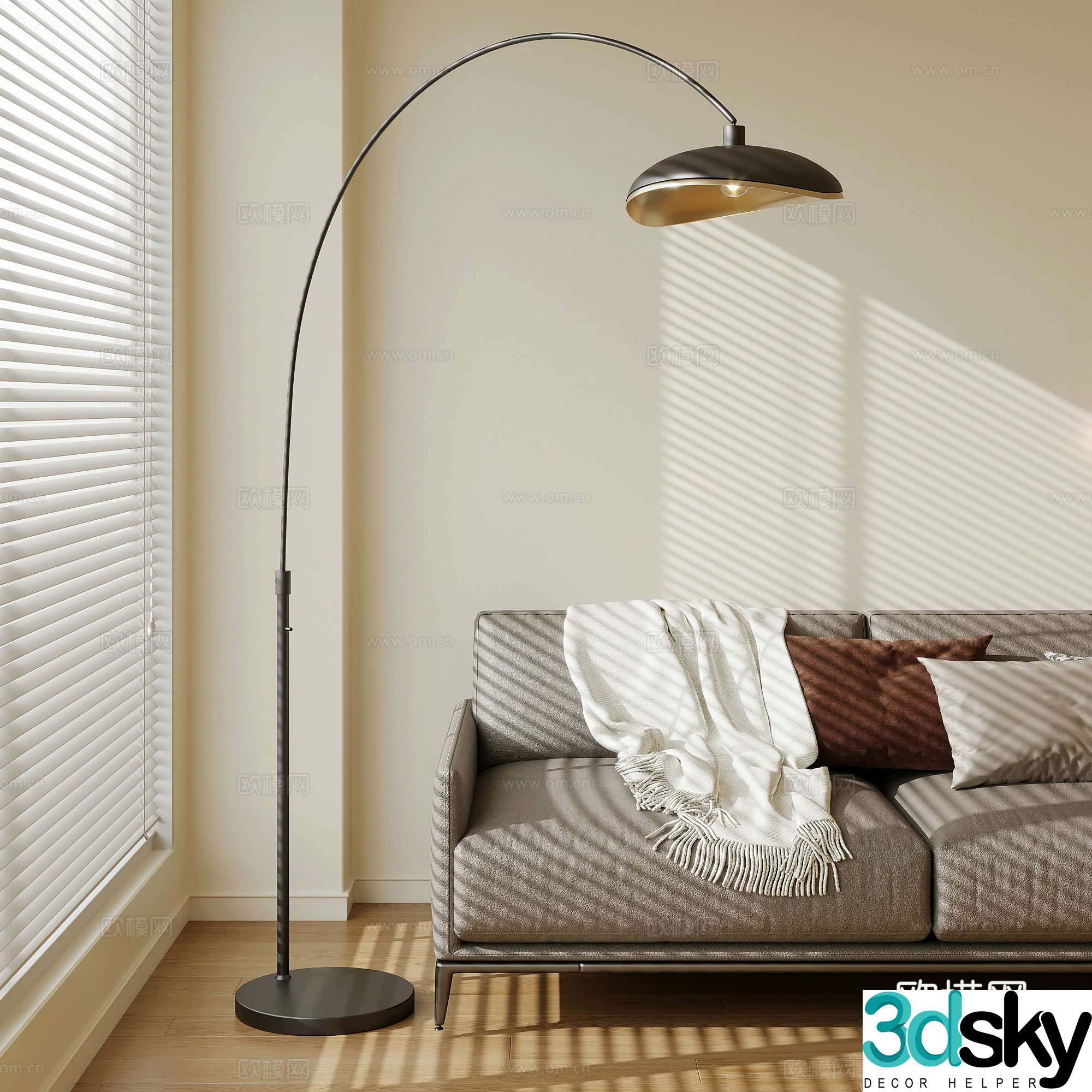 04 Floor lamp Modern simple Floor lamp 3D model