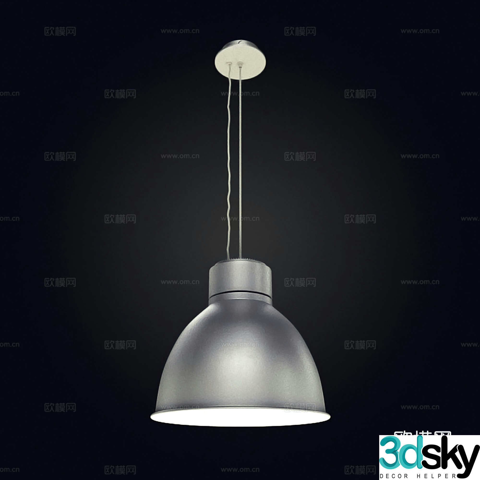 Industrial style chandelier Simple chandelier chandelier 3d model