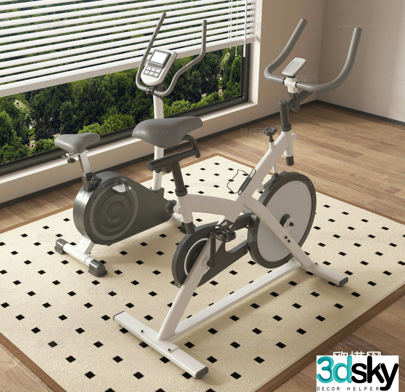 Sports equipment fitness equipment 3d model