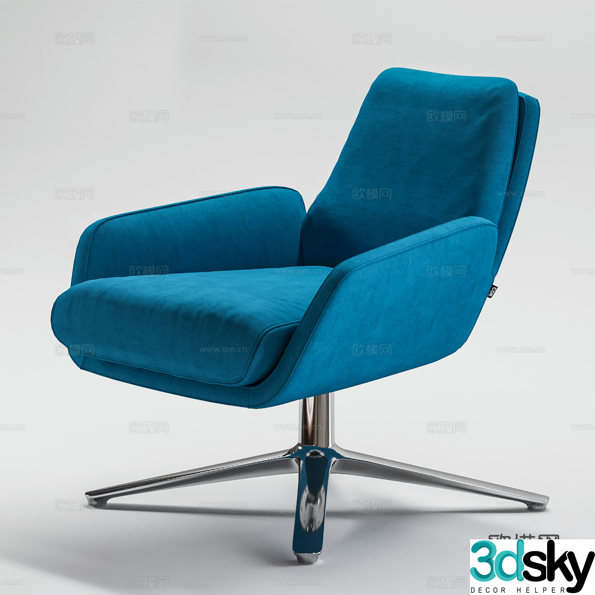 Modern office chair training chair meeting chair staff chair 3d model
