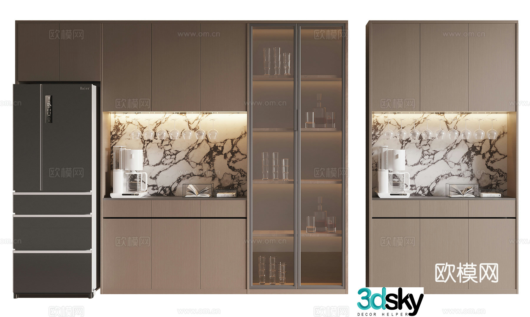 Italian wine cabinet 3D model