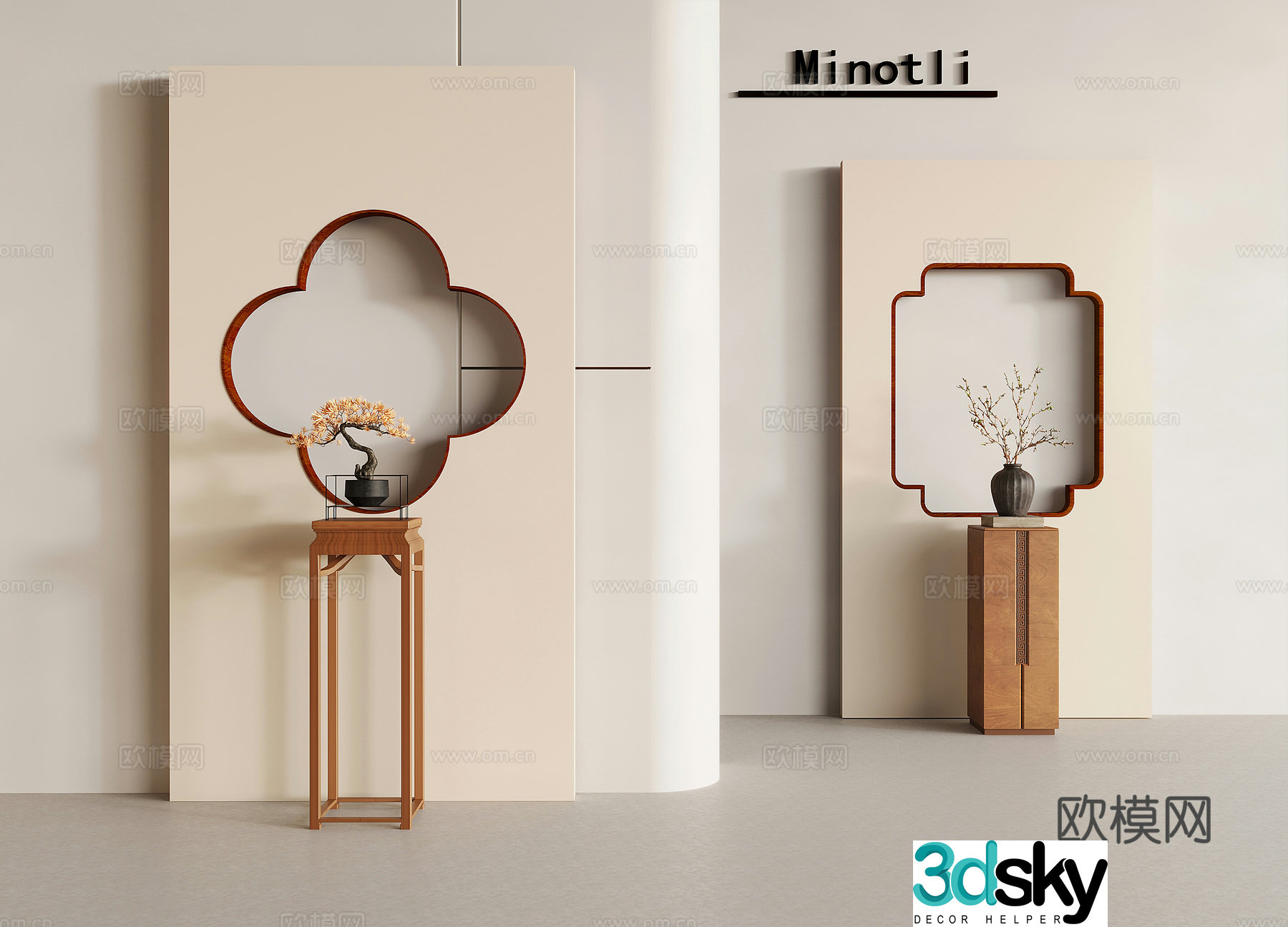 Background board 3d model