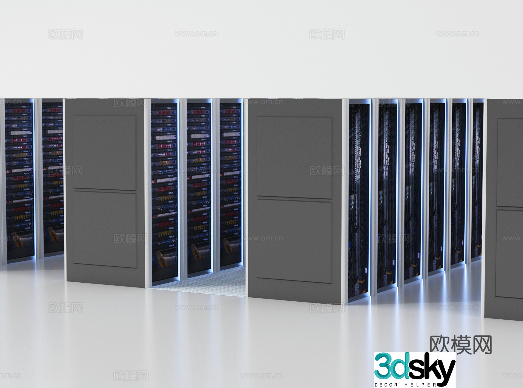 Server room 3D model