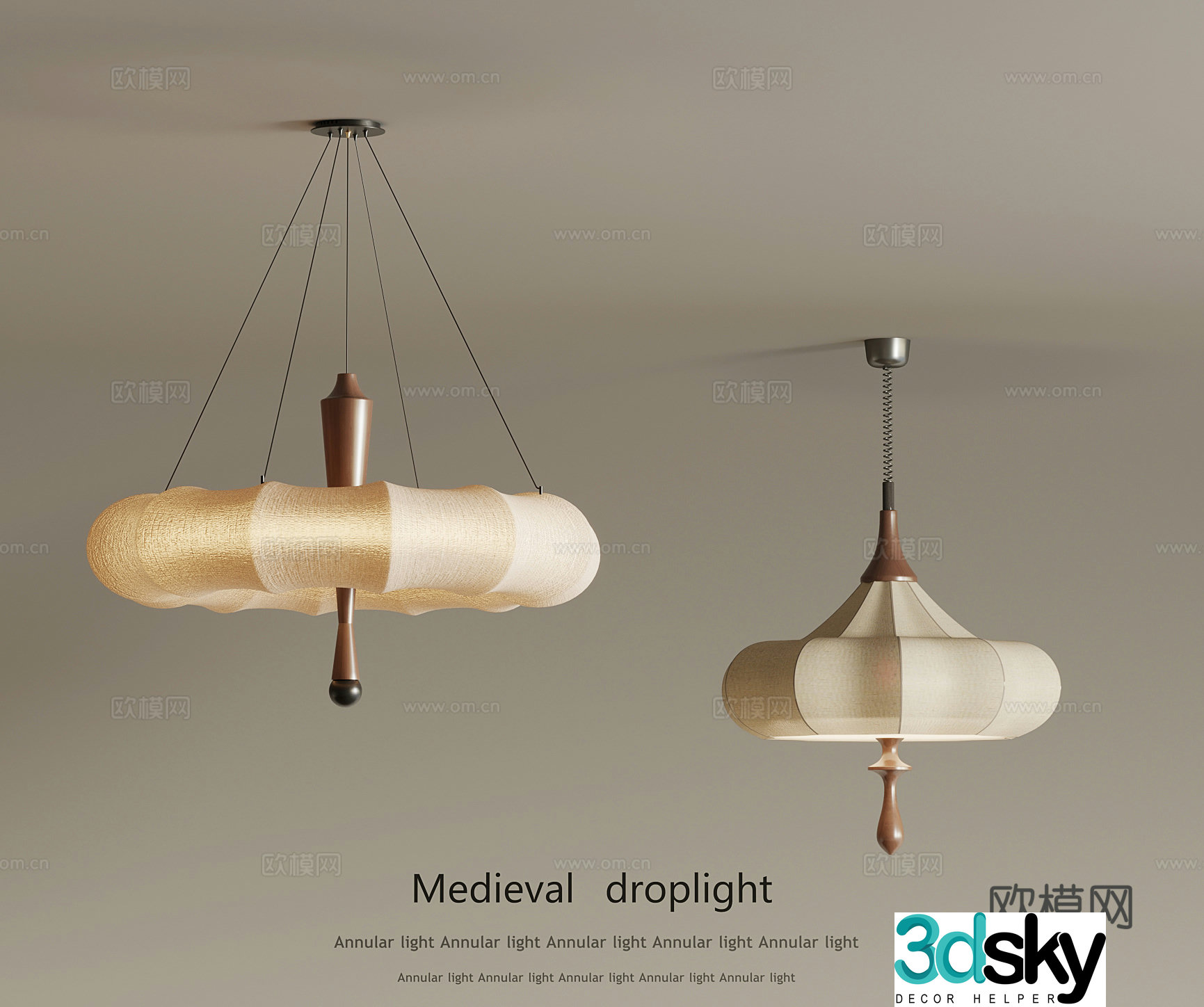 21 medieval chandelier 3d model
