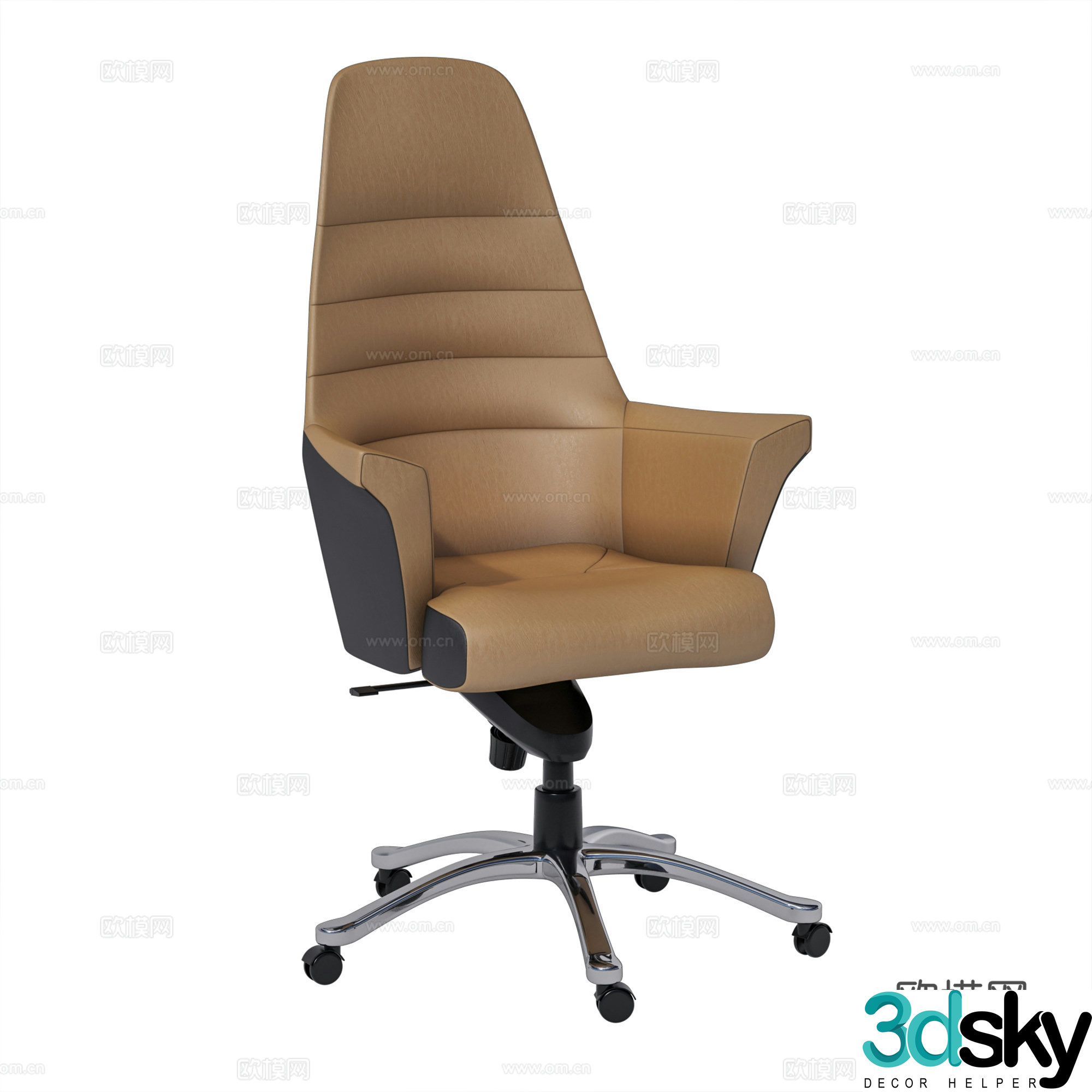 Modern office chair training chair meeting chair staff chair 3d model