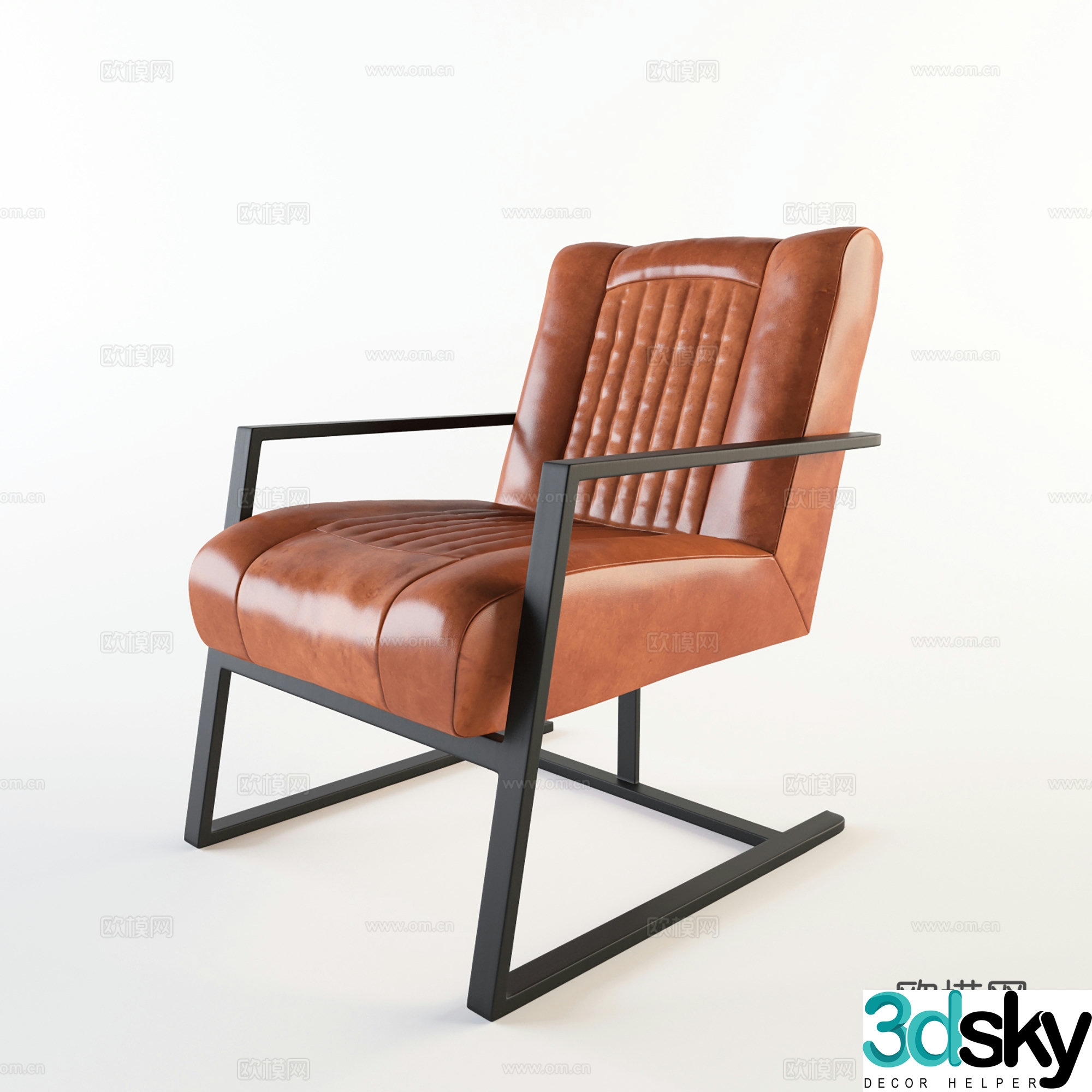 Modern office chair training chair meeting chair staff chair 3d model