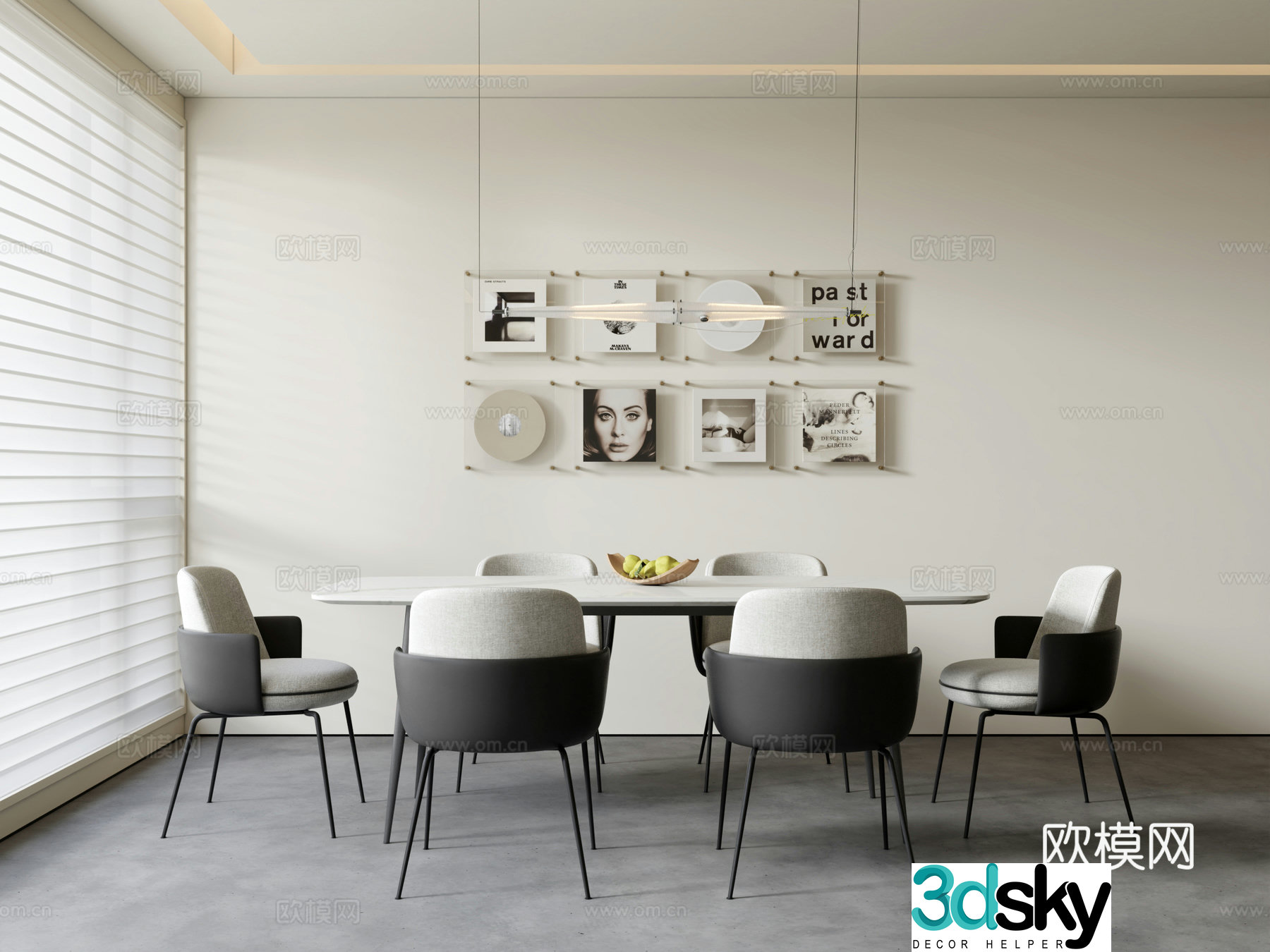 Modern restaurant 3d model