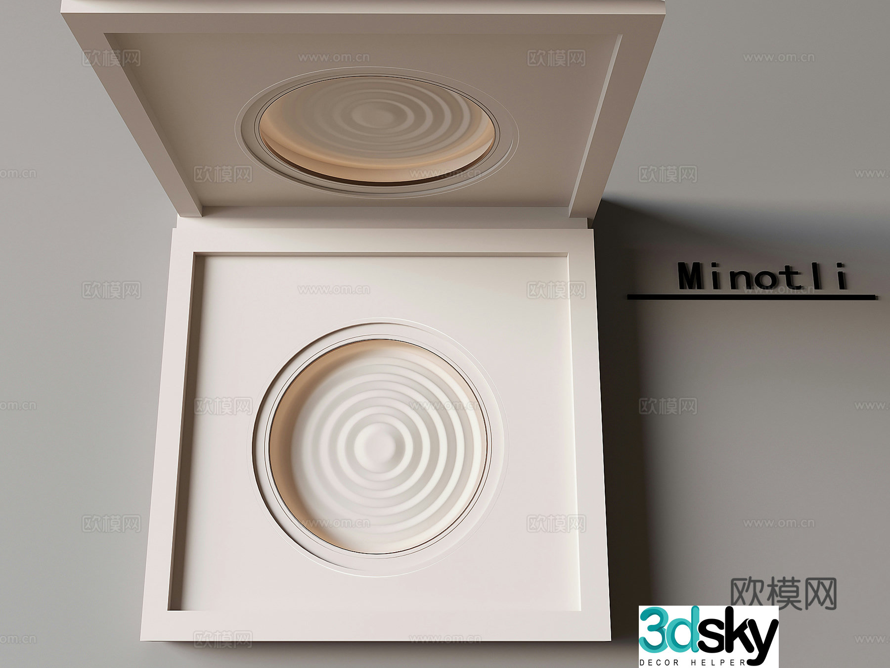 Modern ceiling 3d model