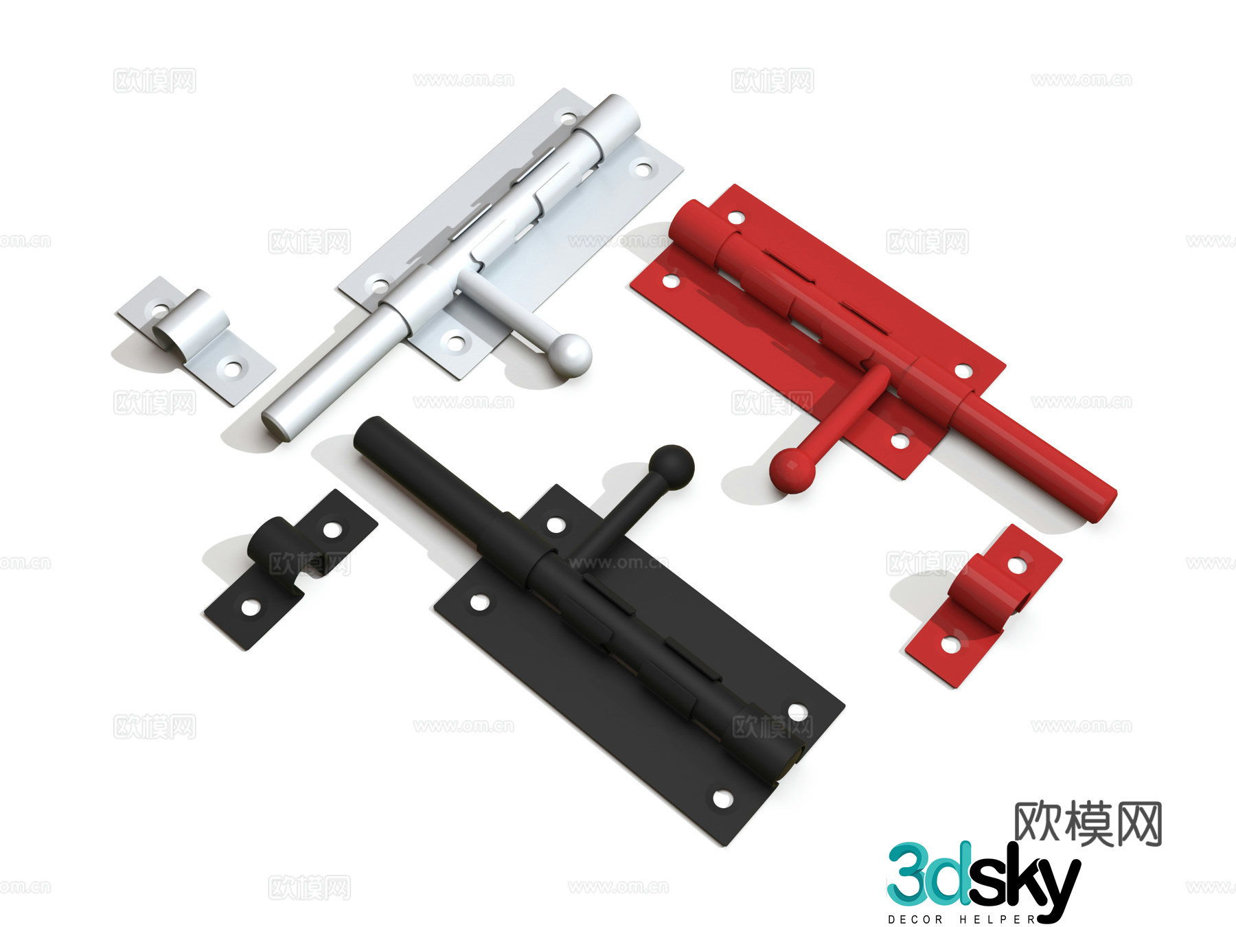 Pin Pin Lock Lock 3d Model