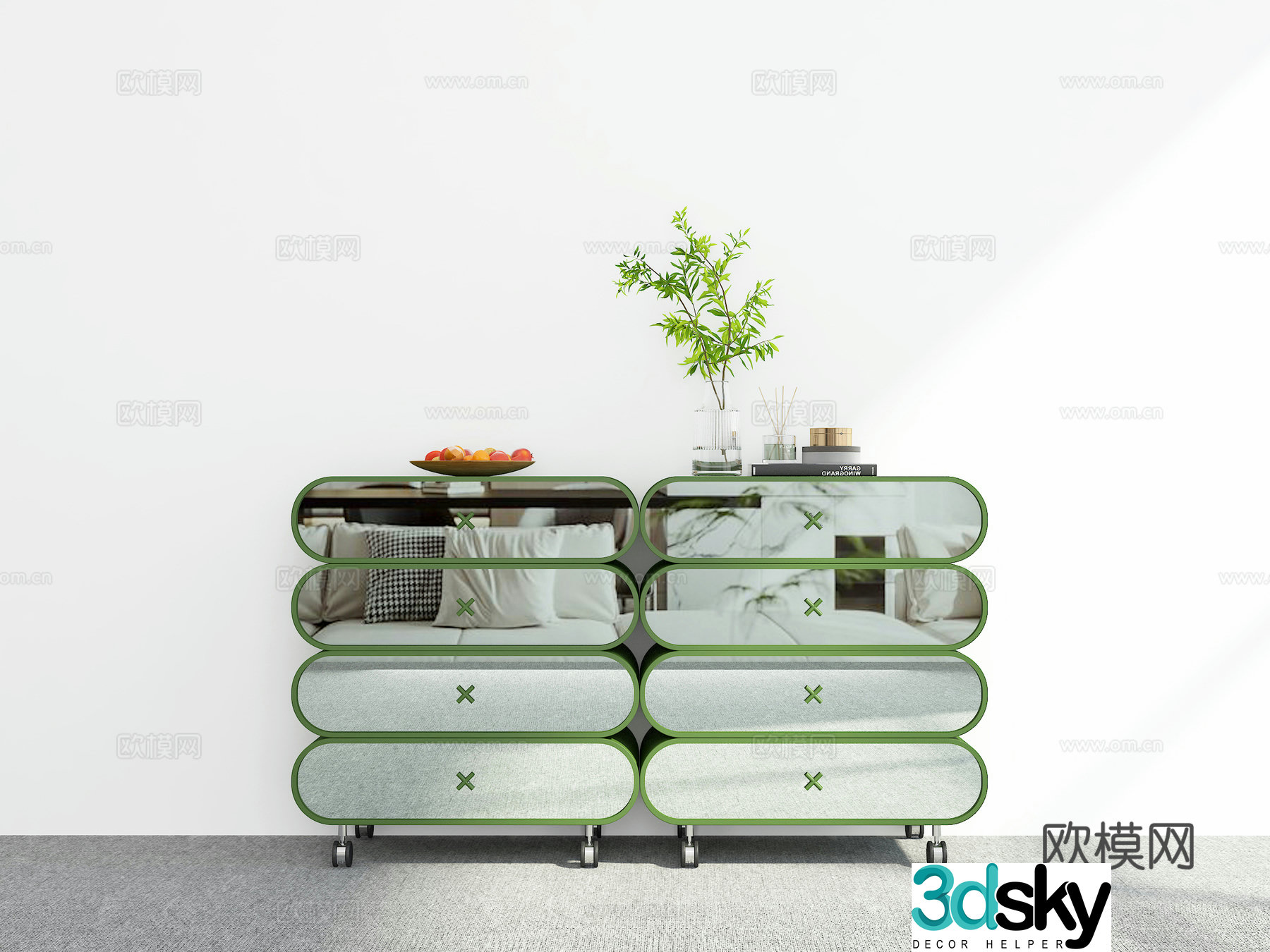 Modern sideboard 3D model