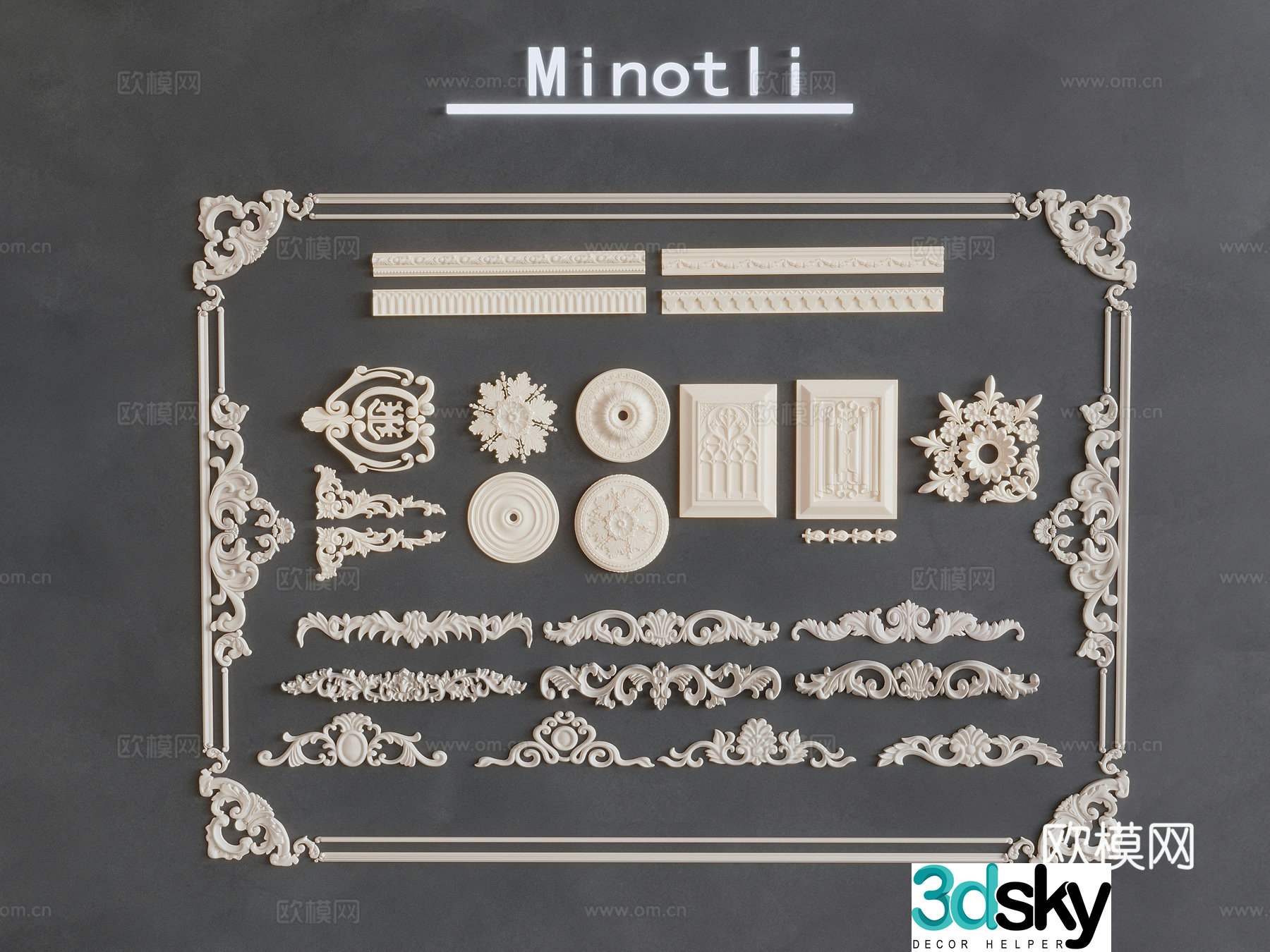 Gypsum carving 3d model