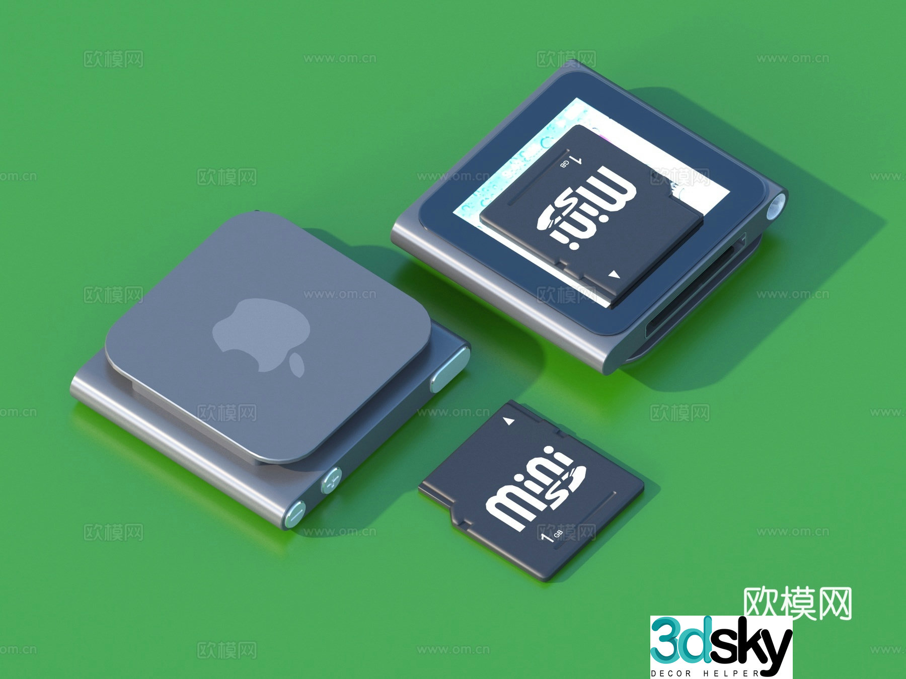Card reader Memory card Data card SD card Memory card 3D model