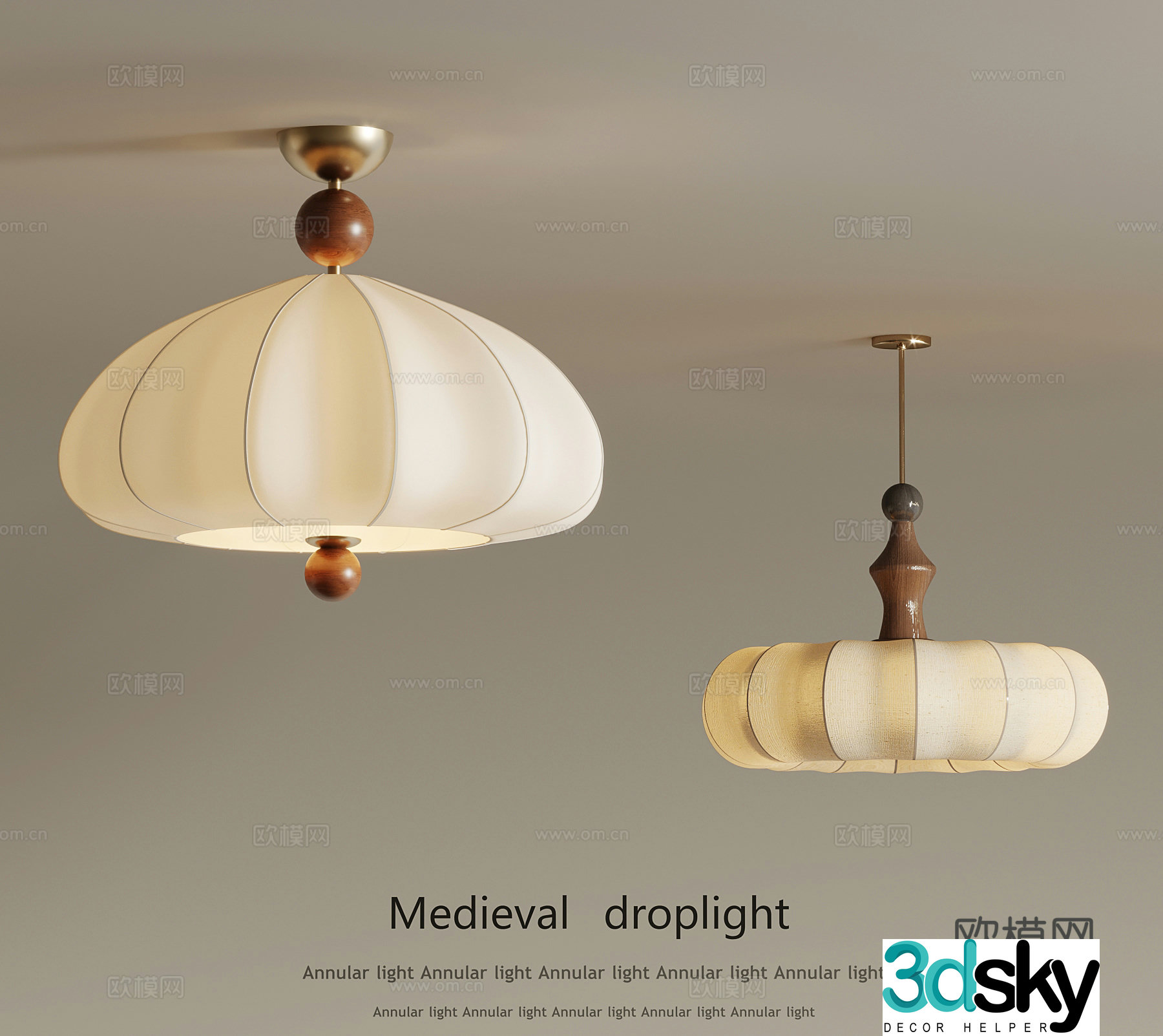 22 medieval chandelier 3d model