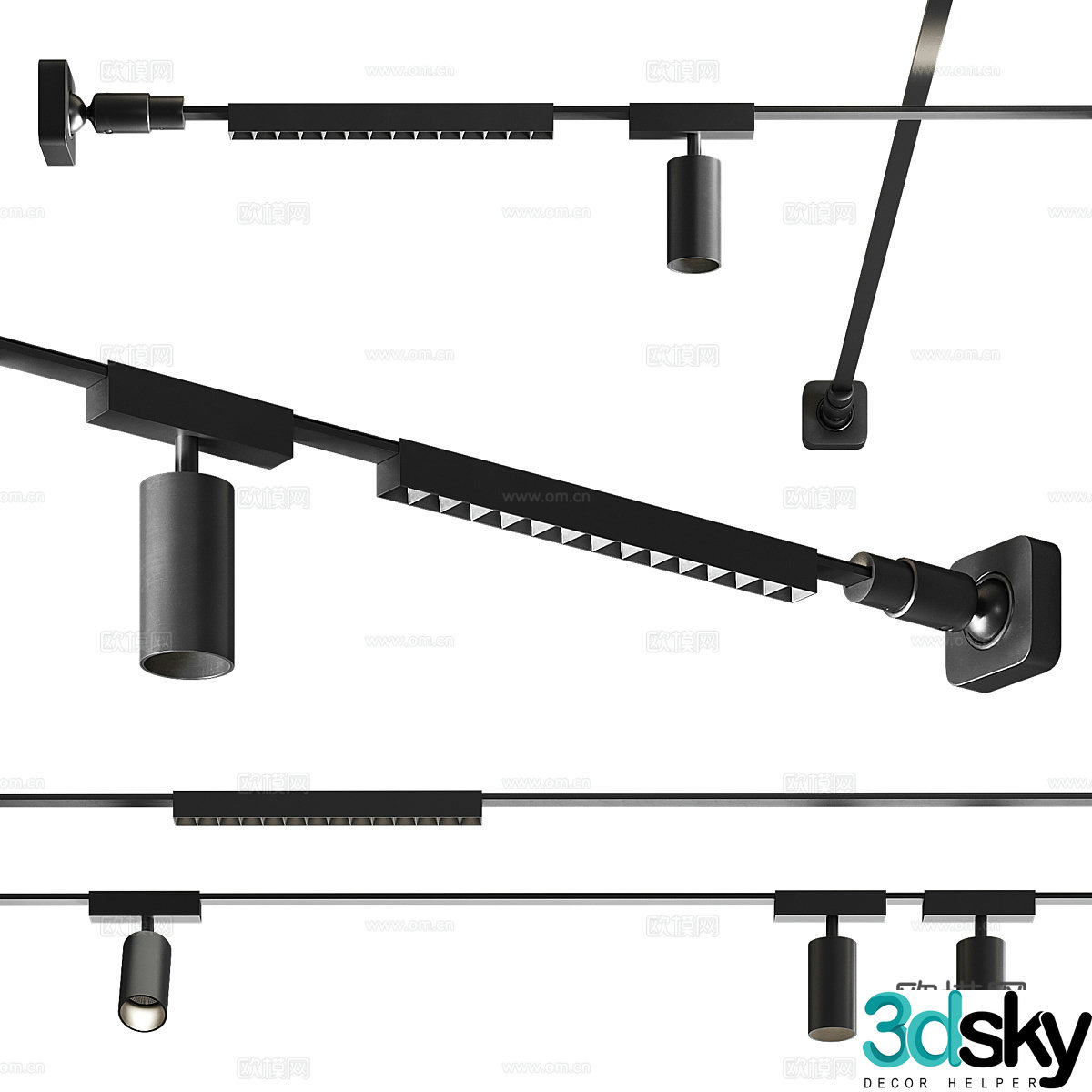Modern minimalist skylight 3d model