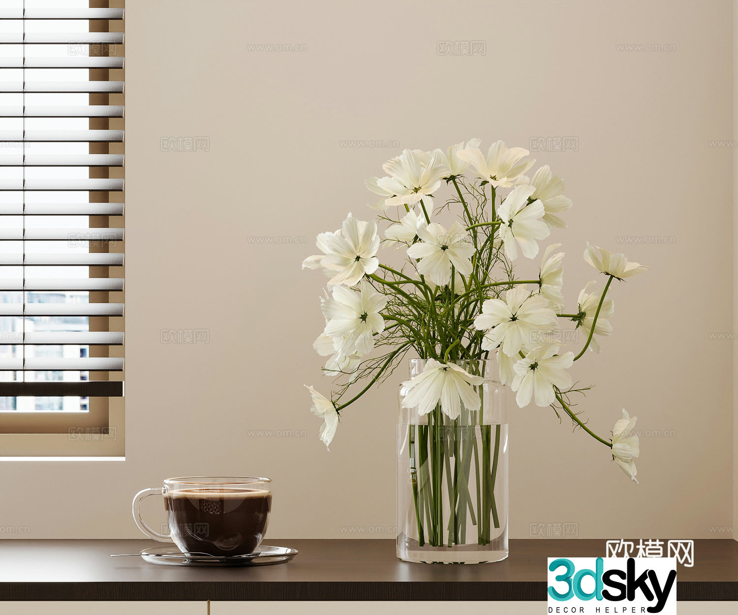 019 vase modern vase ornament 3d model