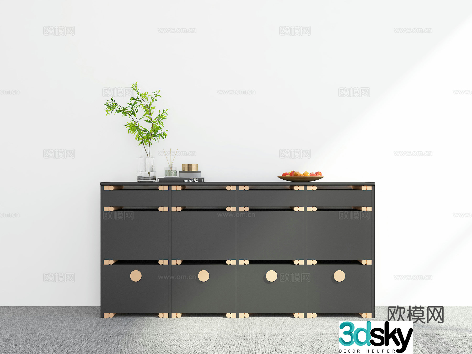 Modern sideboard 3D model