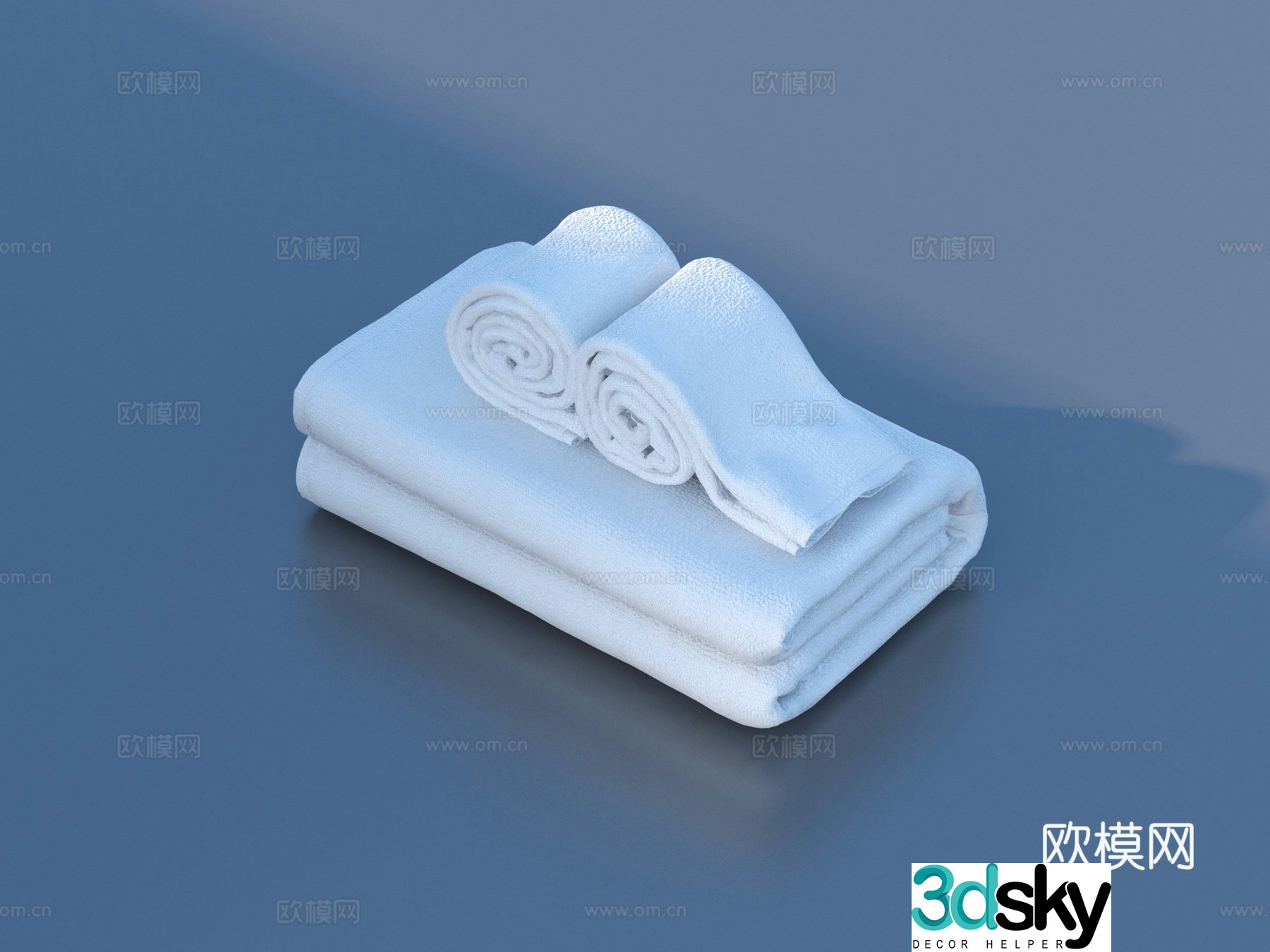 Towel Bath Towel Toilet 3D Model