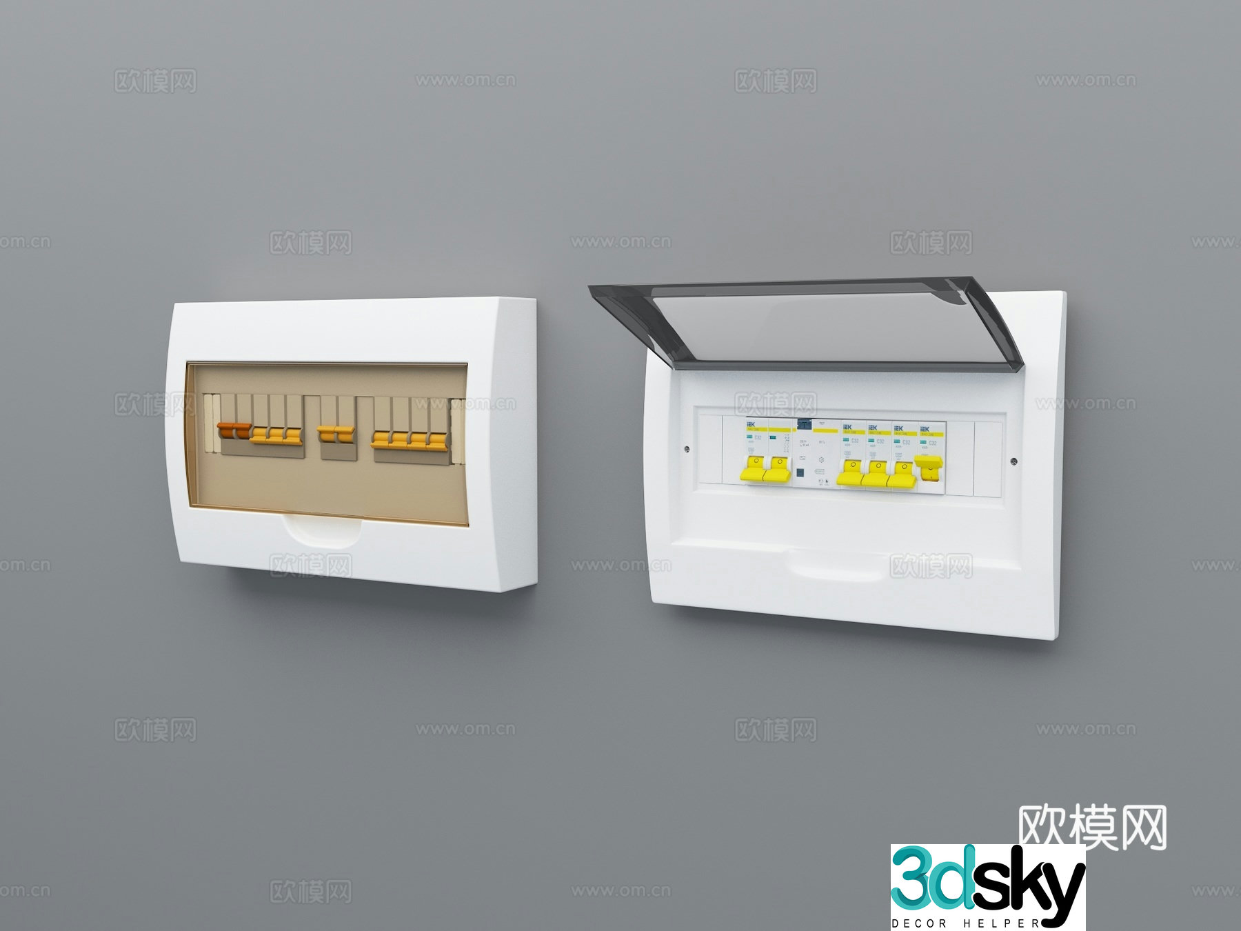 3D model of meter box