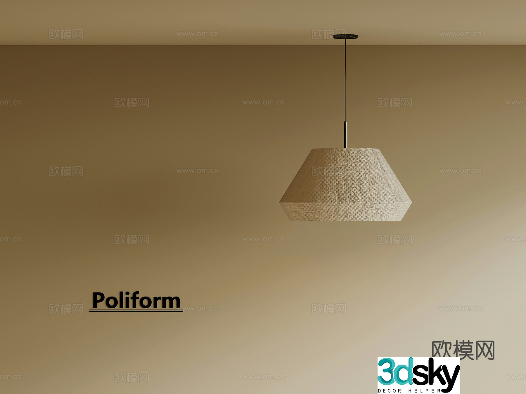 Middle style chandeliers restaurant chandeliers 3D model