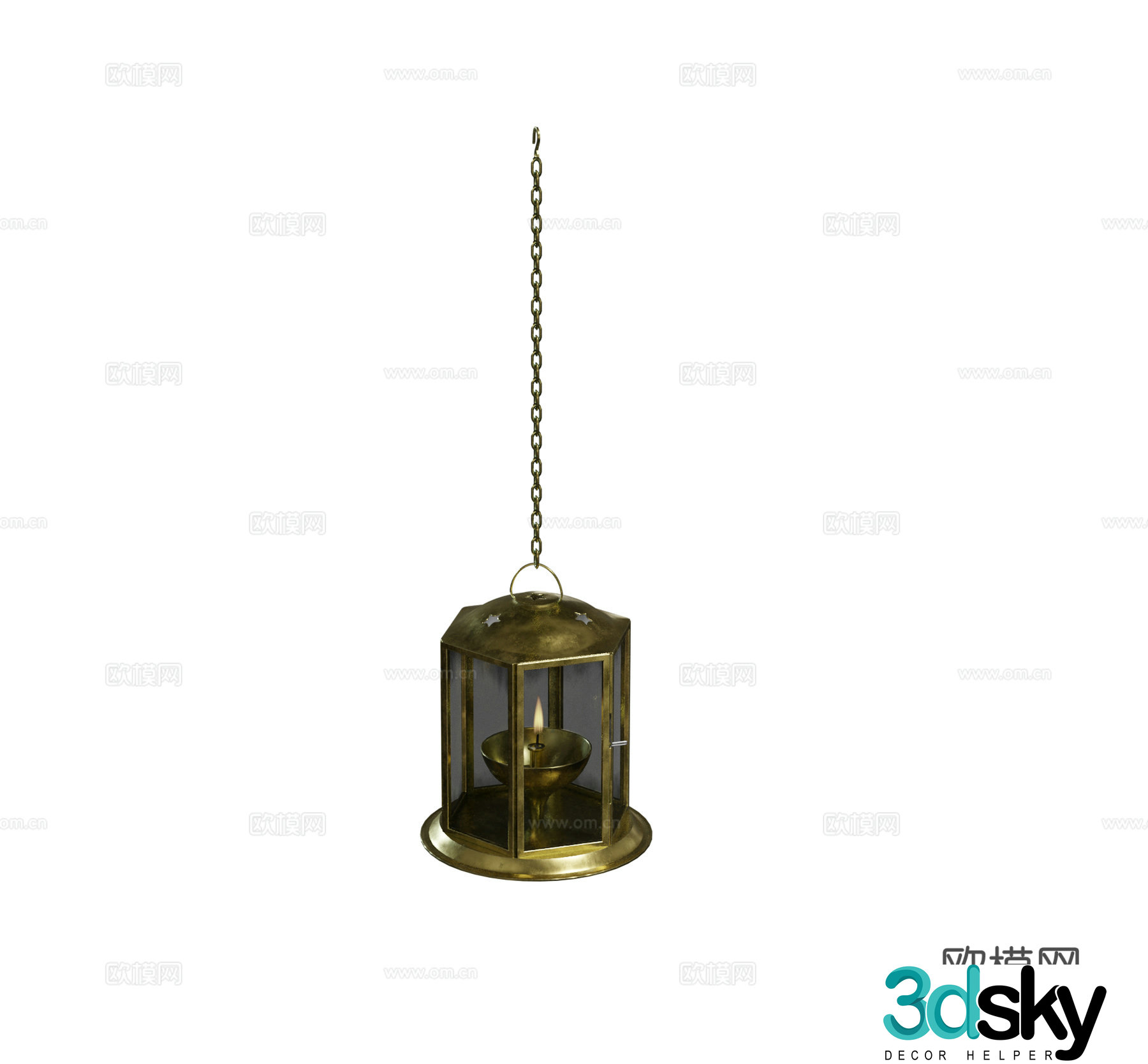 European American French brass metal glass chandeliers combination 3D model