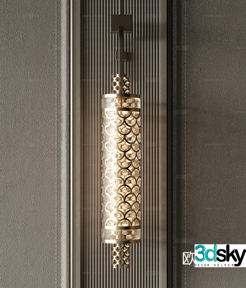 Modern wall lamp 3d model