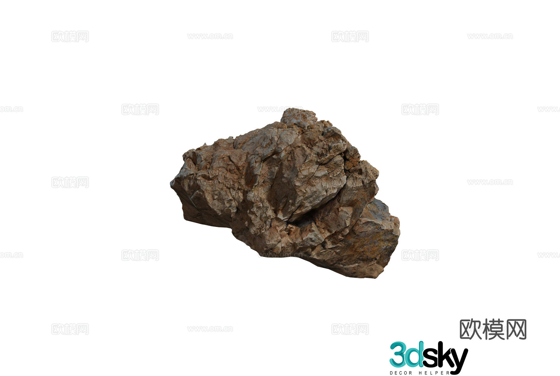 Modern stones mountain stones molding stones landscape stones courtyard stones natural weathered stones combination 3D model