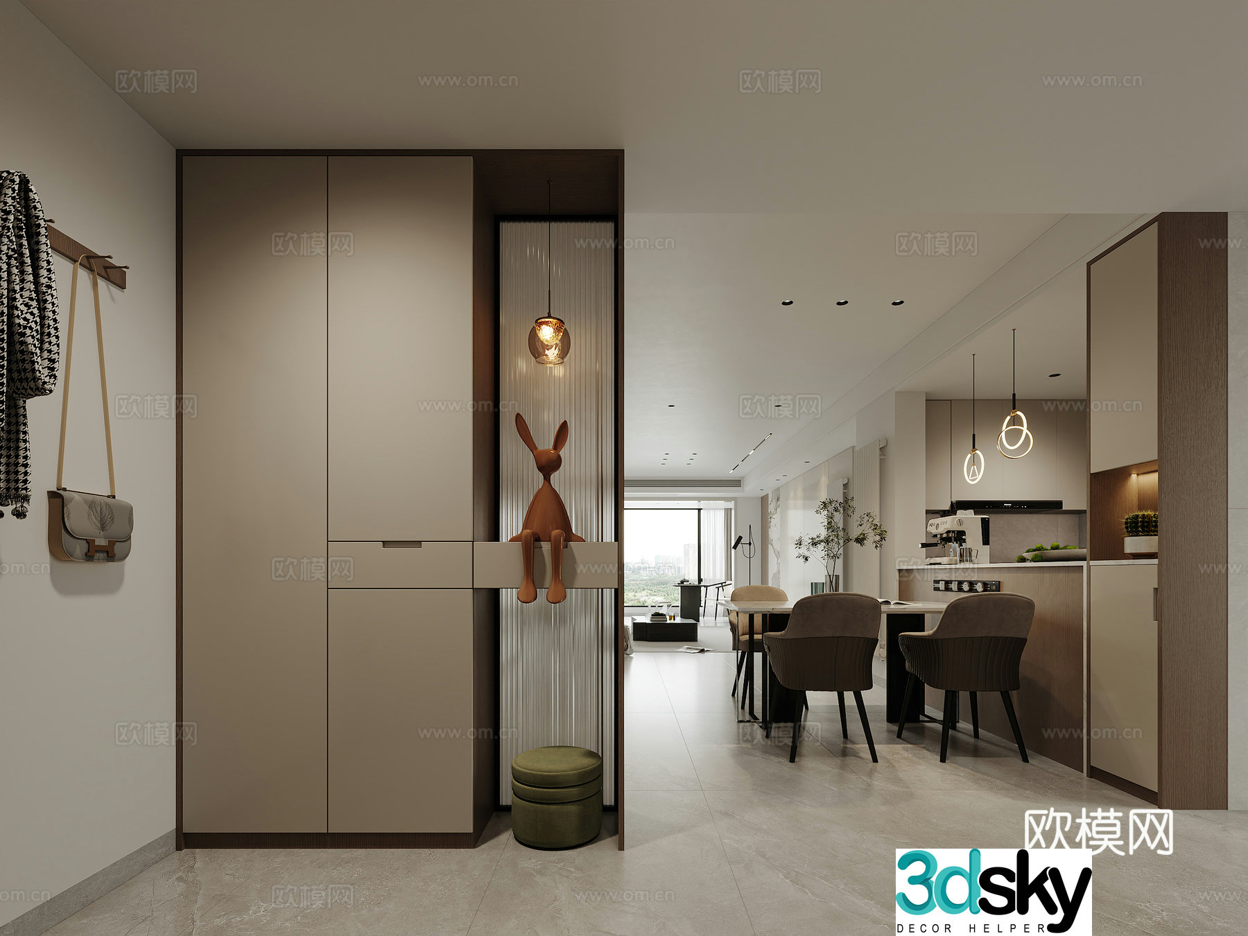 Entrance entrance hall porch background decorative entrance hall functional entrance hall 3D model