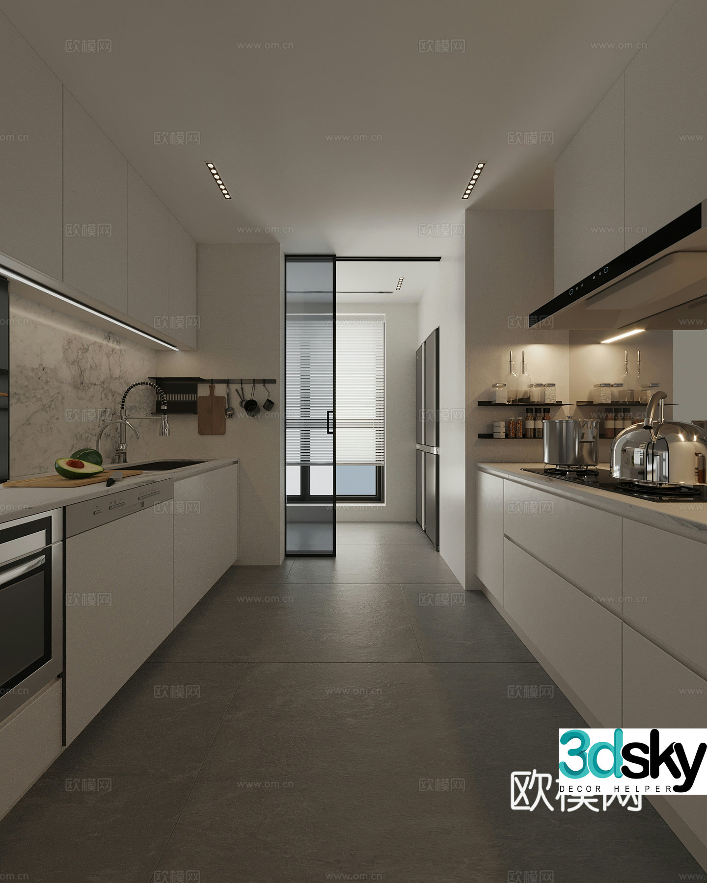15 modern kitchen 3d model