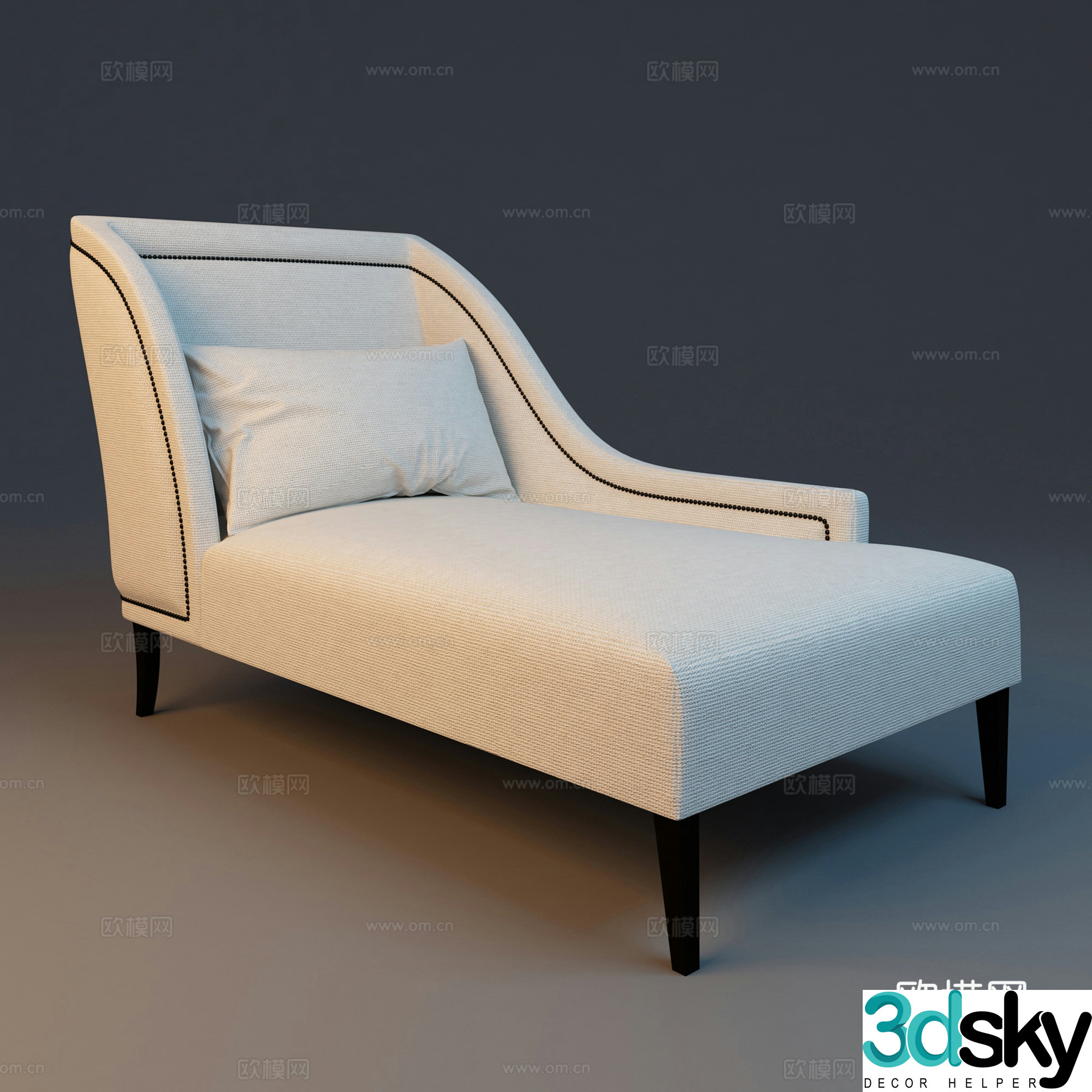 Modern lounge chair indoor lounge chair 3d model