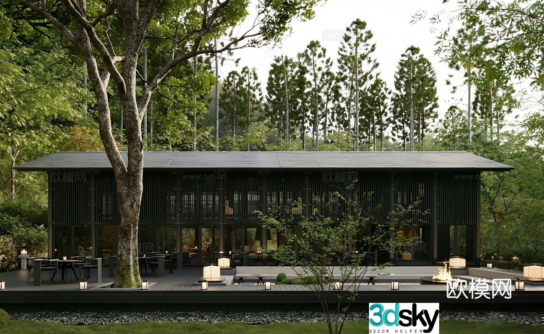 Villa 3d model