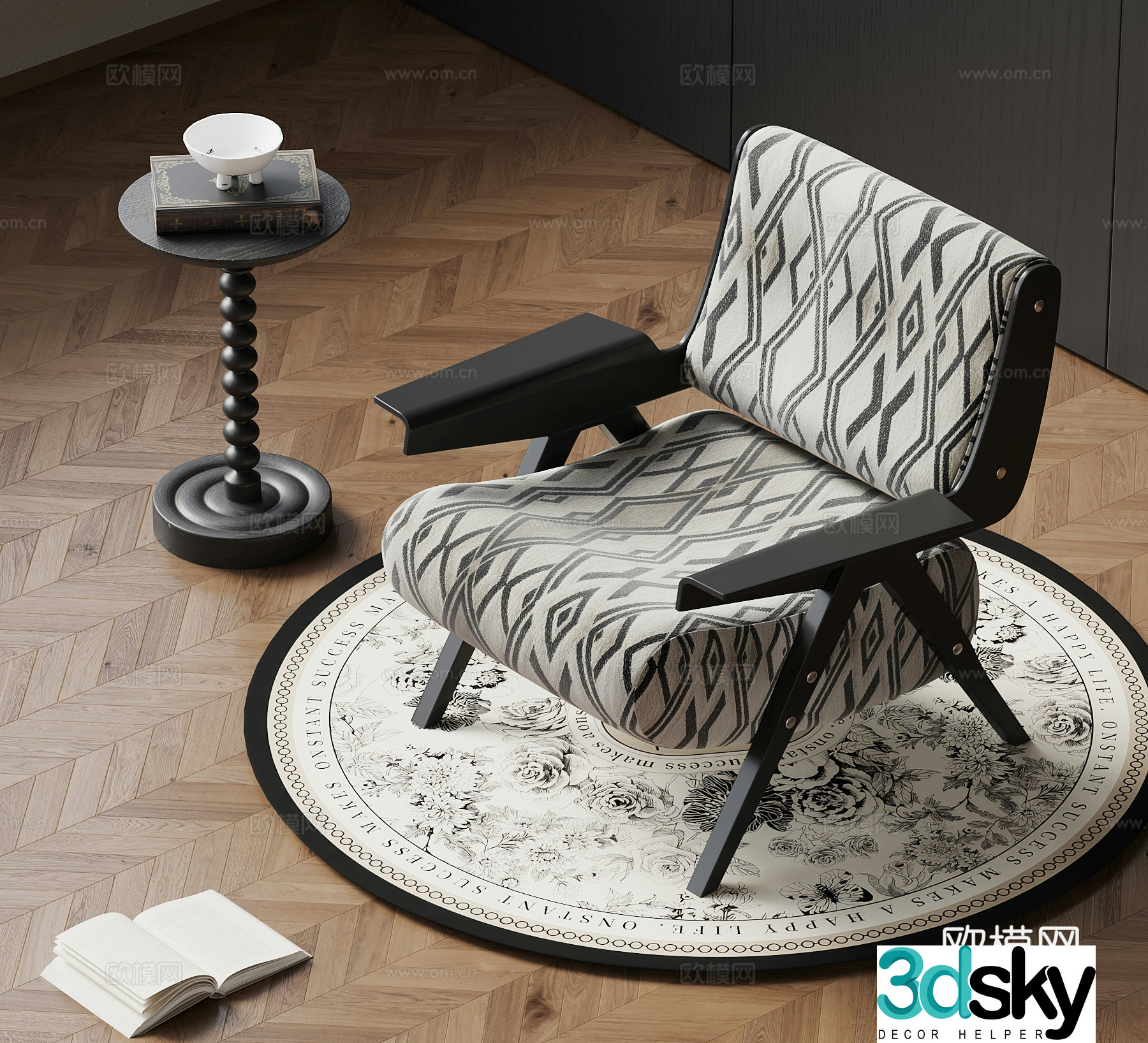 Leisure Chair French Leisure Chair 3D Model