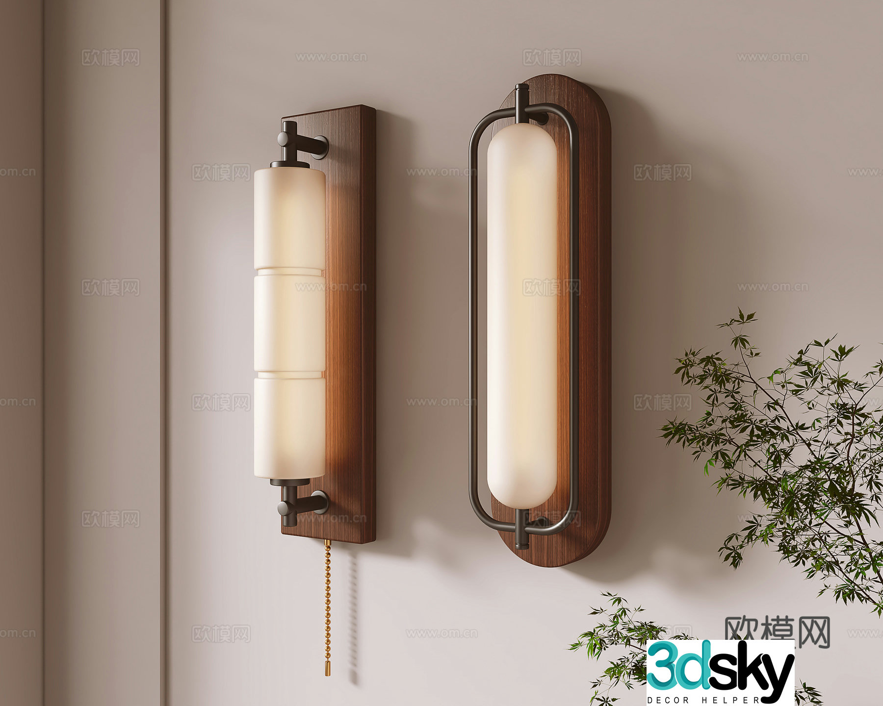 3D model of medieval style wall light