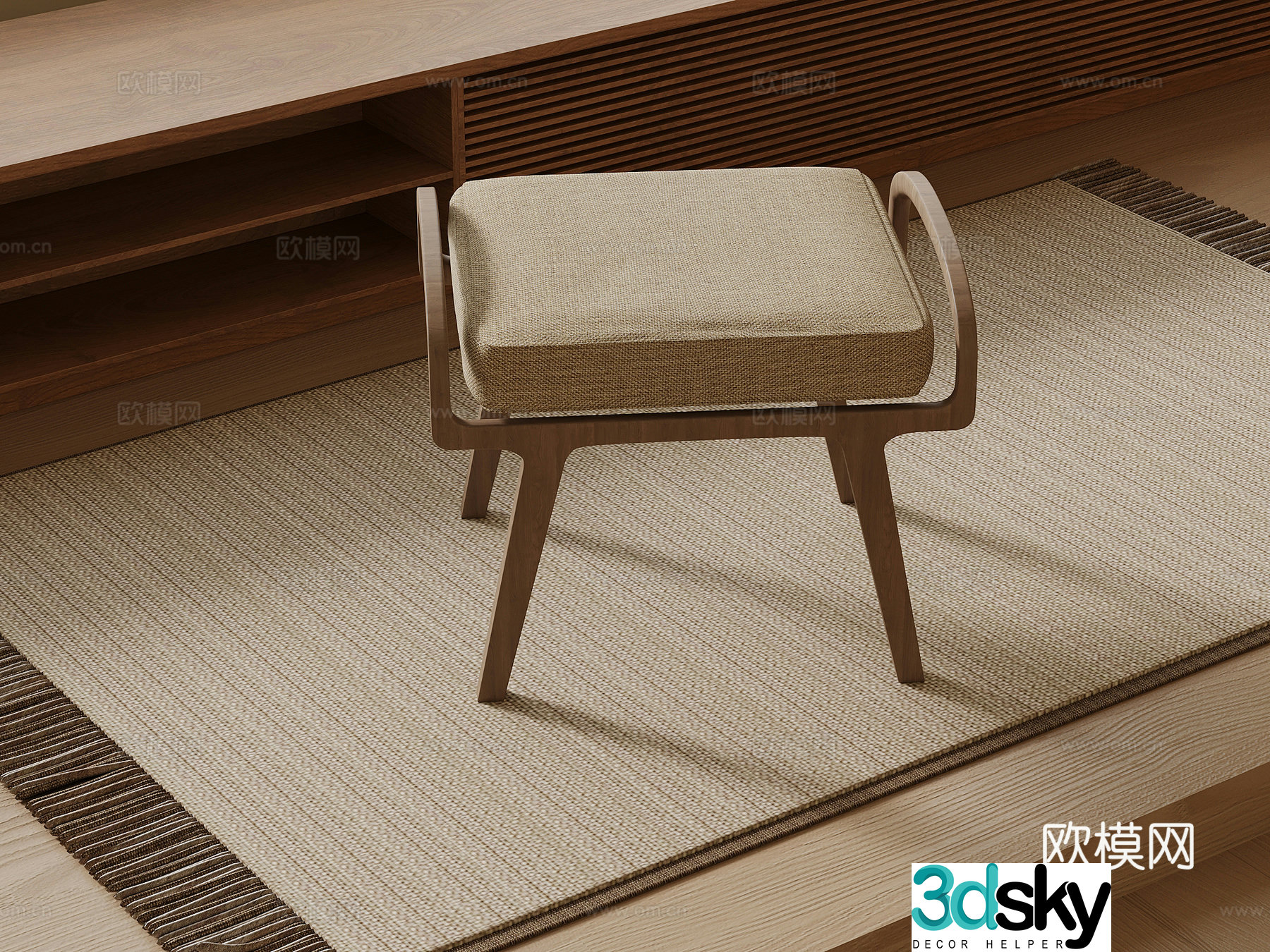 New Chinese stool 3D model