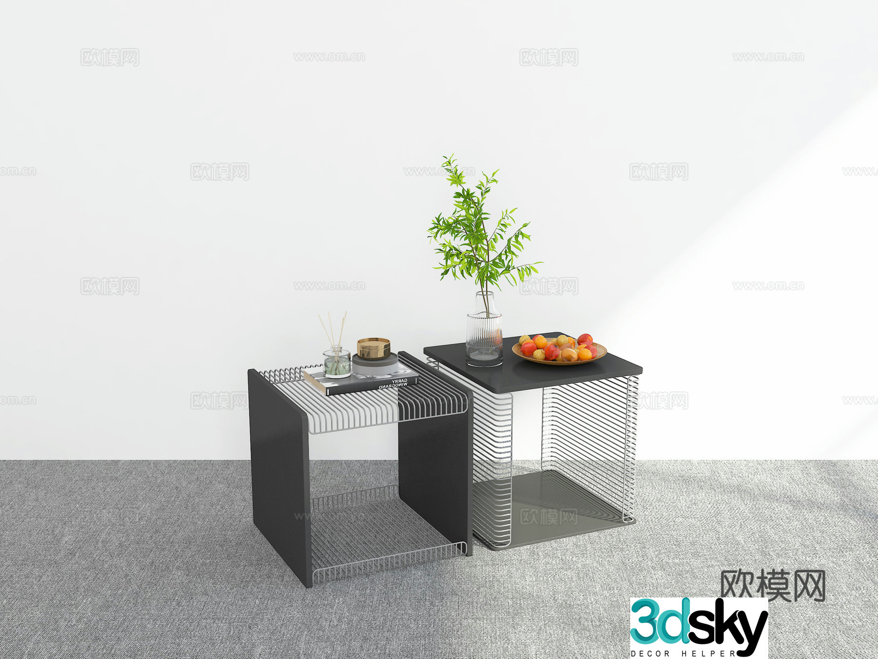 Modern night table 3d model