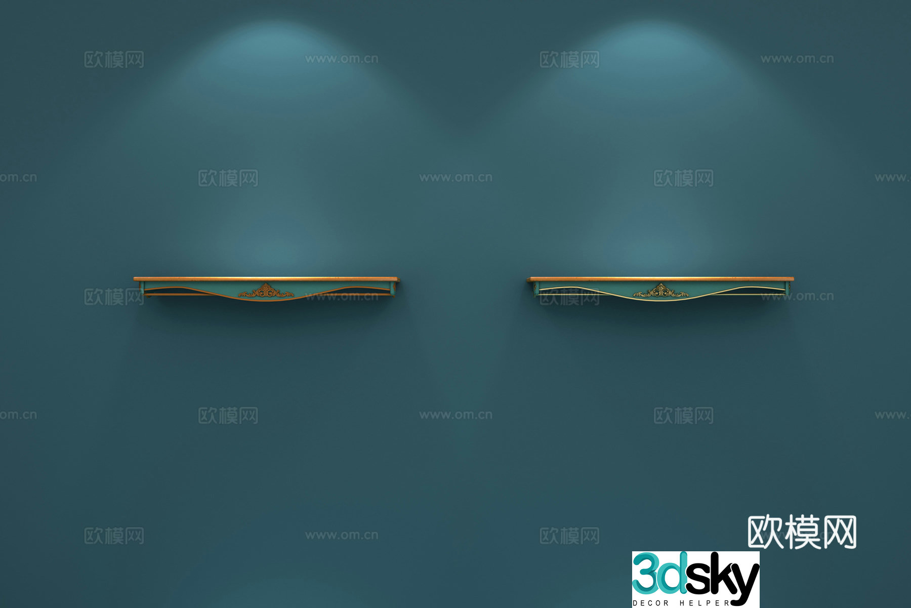 Modern storage rack hanger 3d model