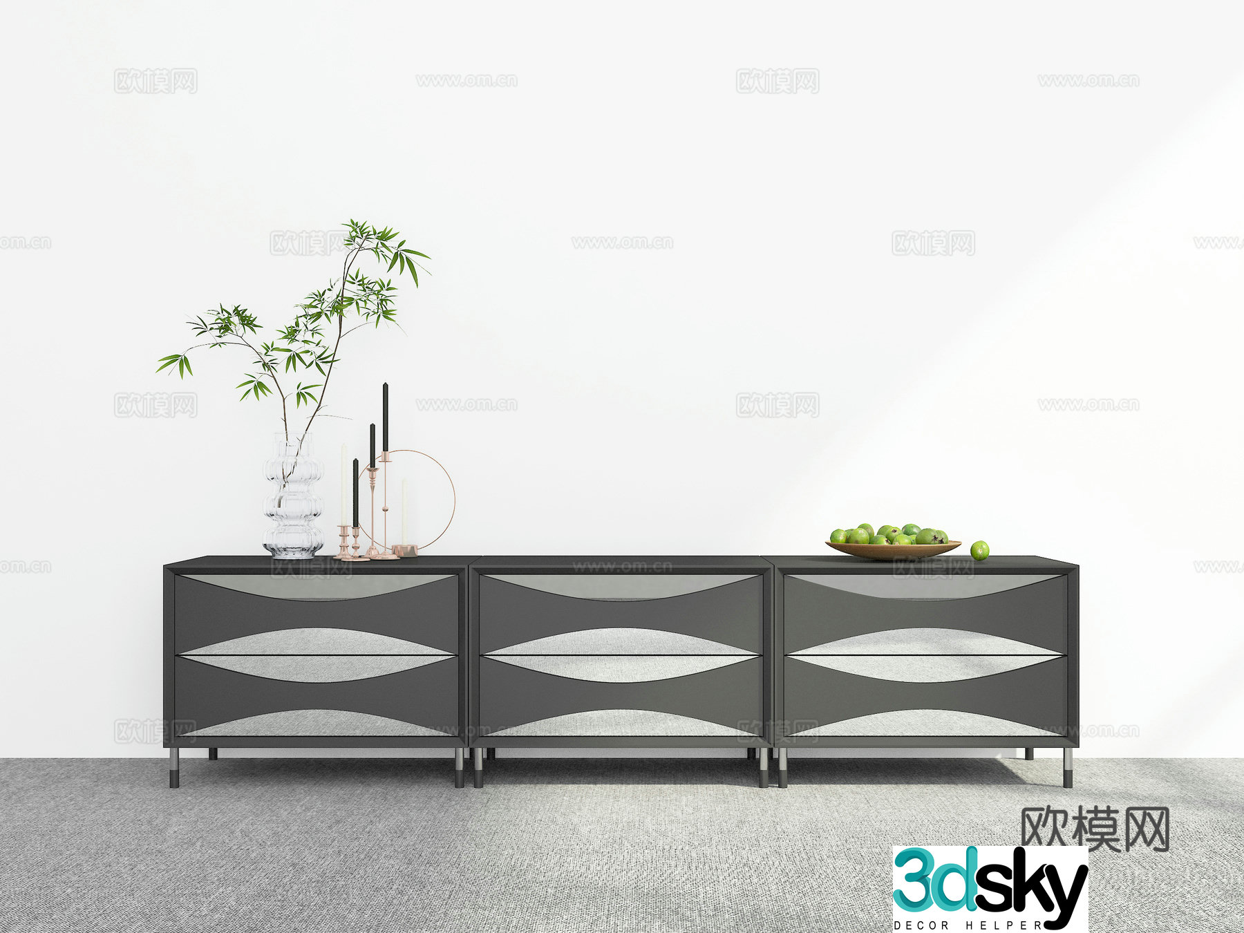 Modern TV cabinet 3d model