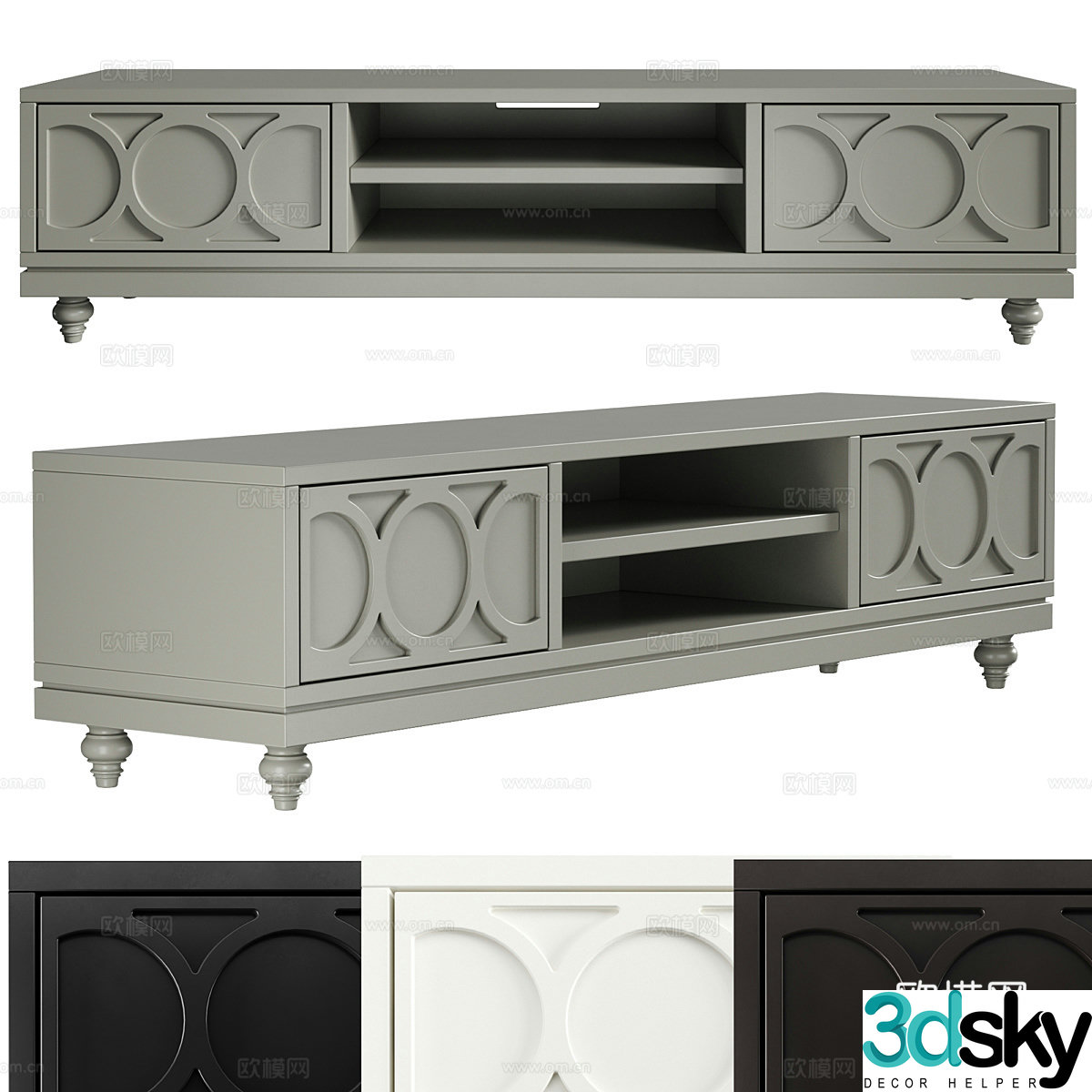 Modern Wasabi TV Cabinet 3D Model