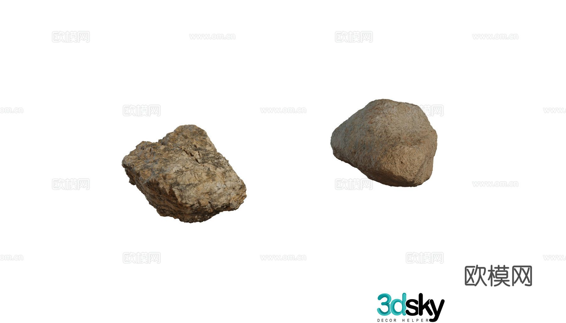 Modern stones mountain stones molding stones landscape stones garden stones group of stones natural weathered stones 3D model