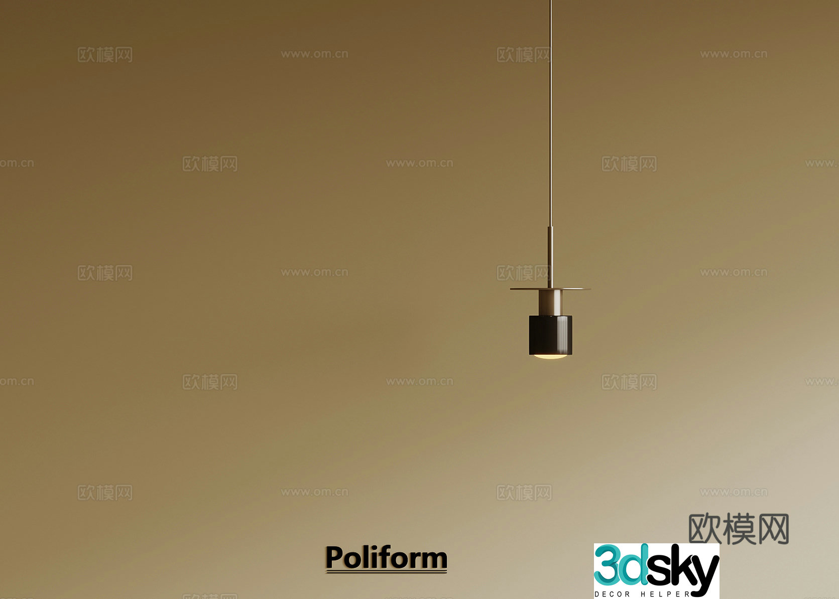 Modern small chandeliers 3d model