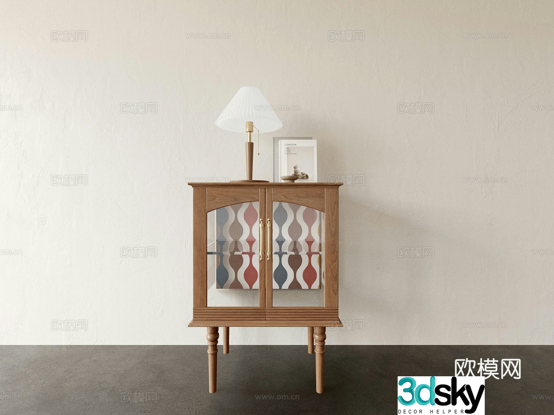 Side cabinet low cabinet entrance cabinet 3D model