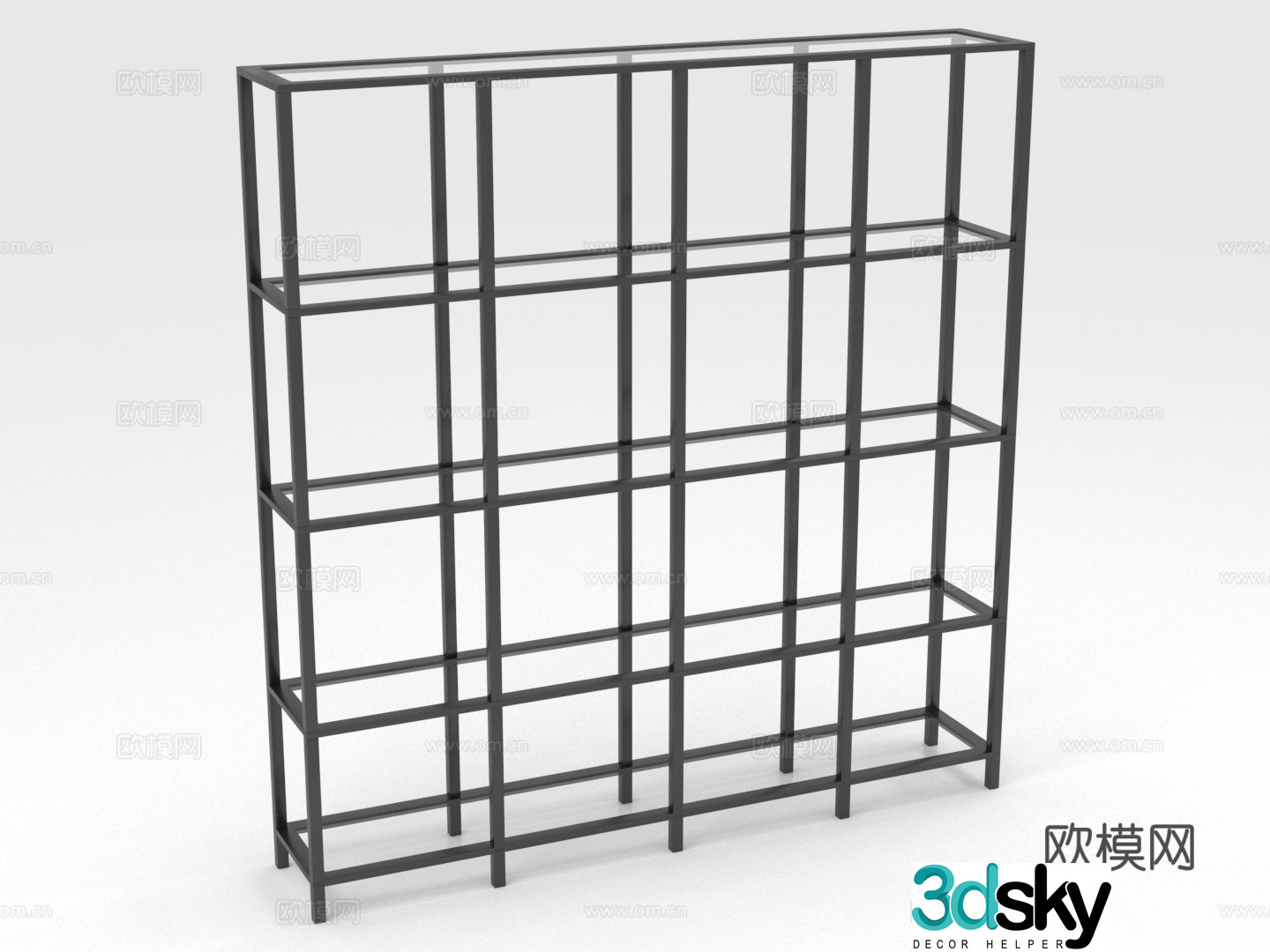 Storage rack Exhibition rack Bookshelf Storage rack 3D model