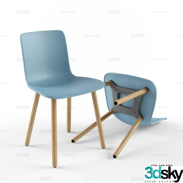 Modern single chair single chair 3d model