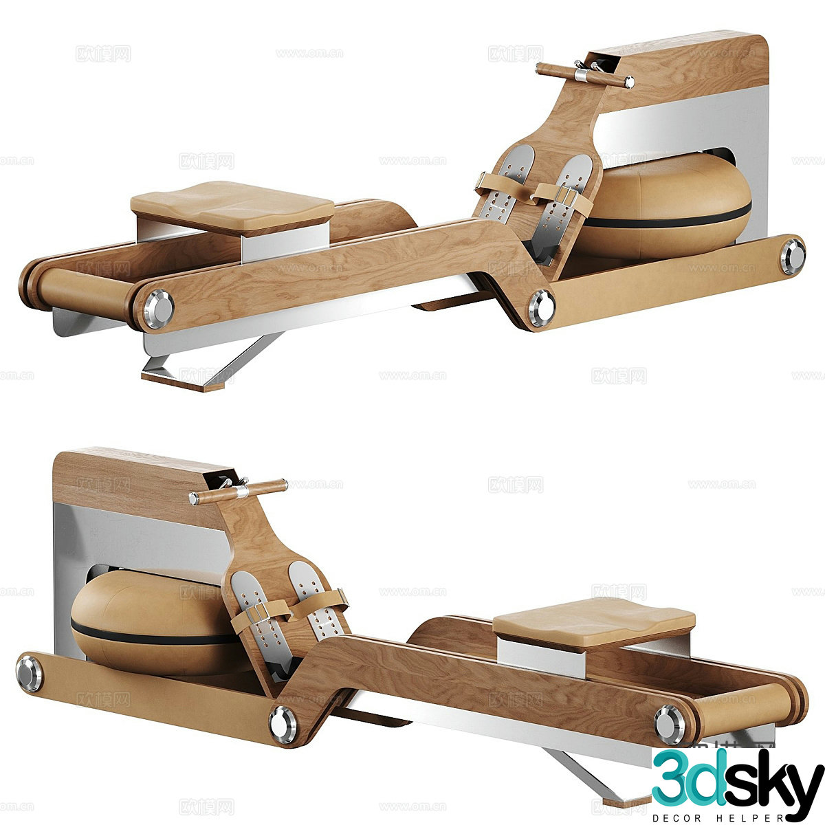 Modern Italian fitness equipment ergometer 3d model