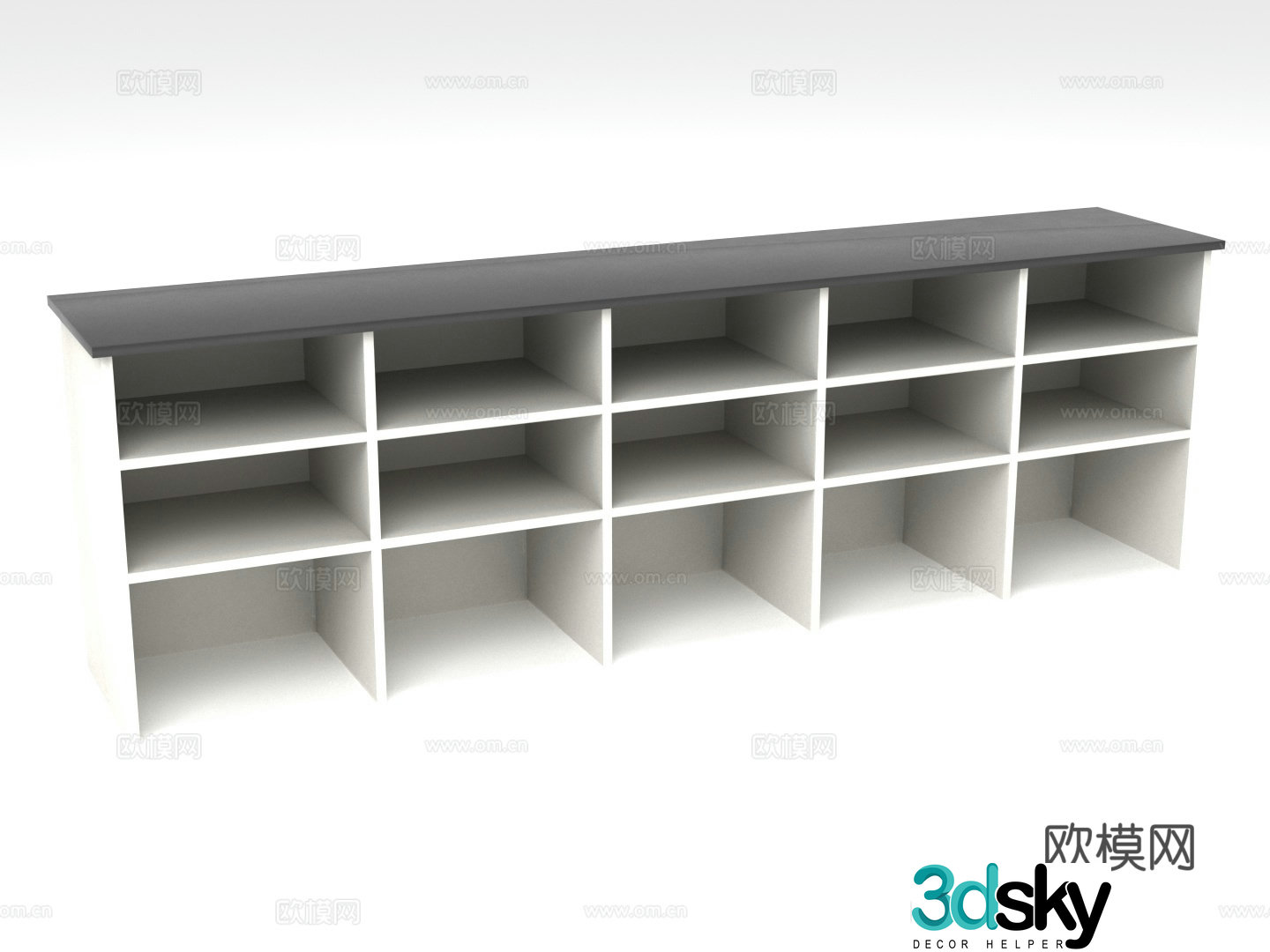 Storage rack Storage cabinet Grid cabinet Shoe cabinet 3D model