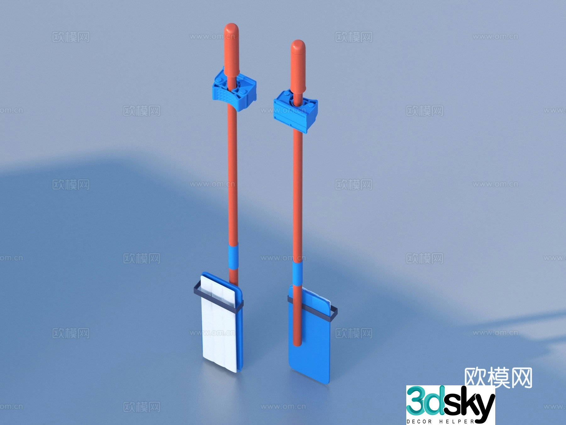 Mop Cleaning Supplies 3D Model